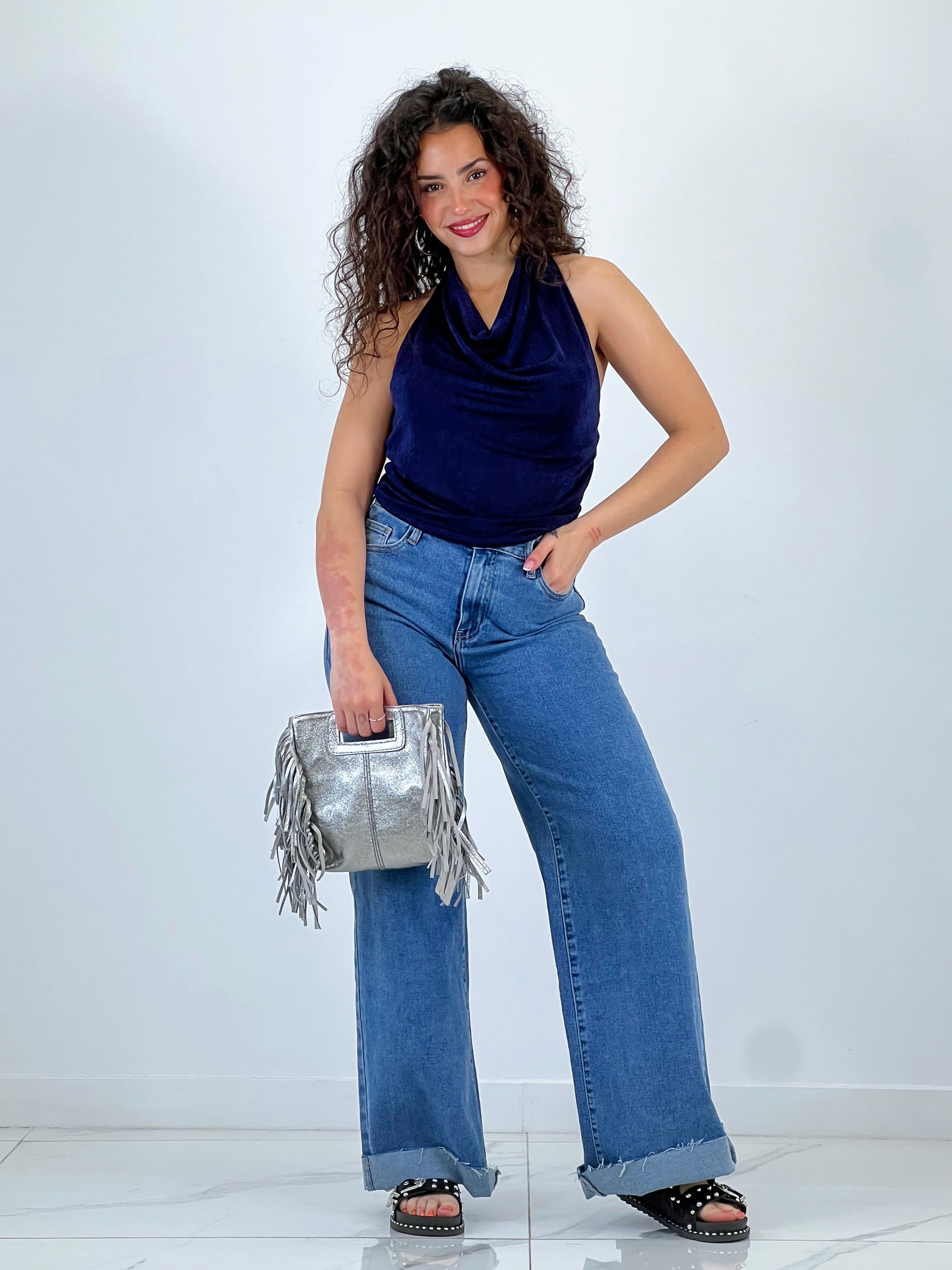 Bolso piel flecos - Zebra&Maduixa®