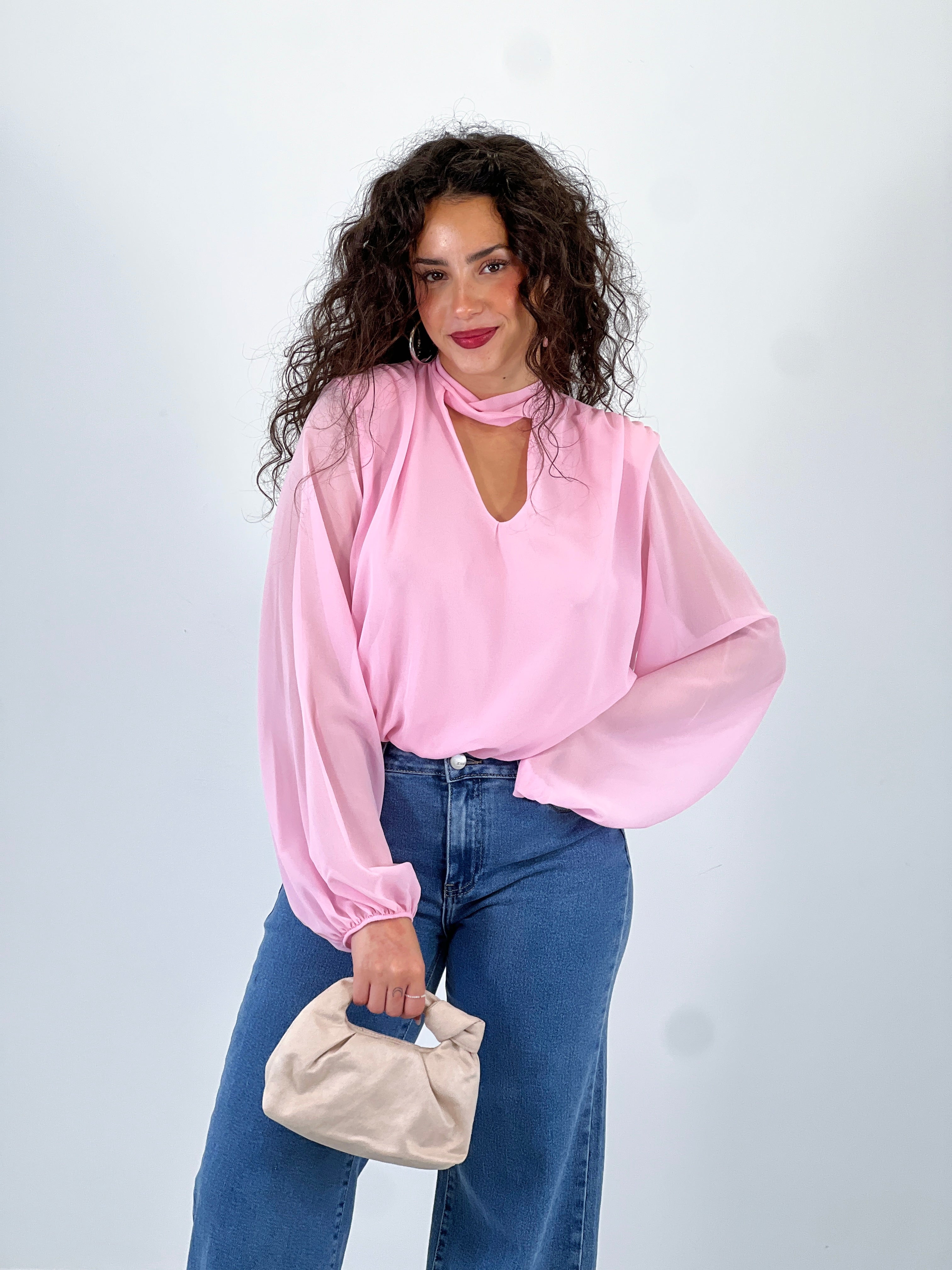 Body gasa escote chocker