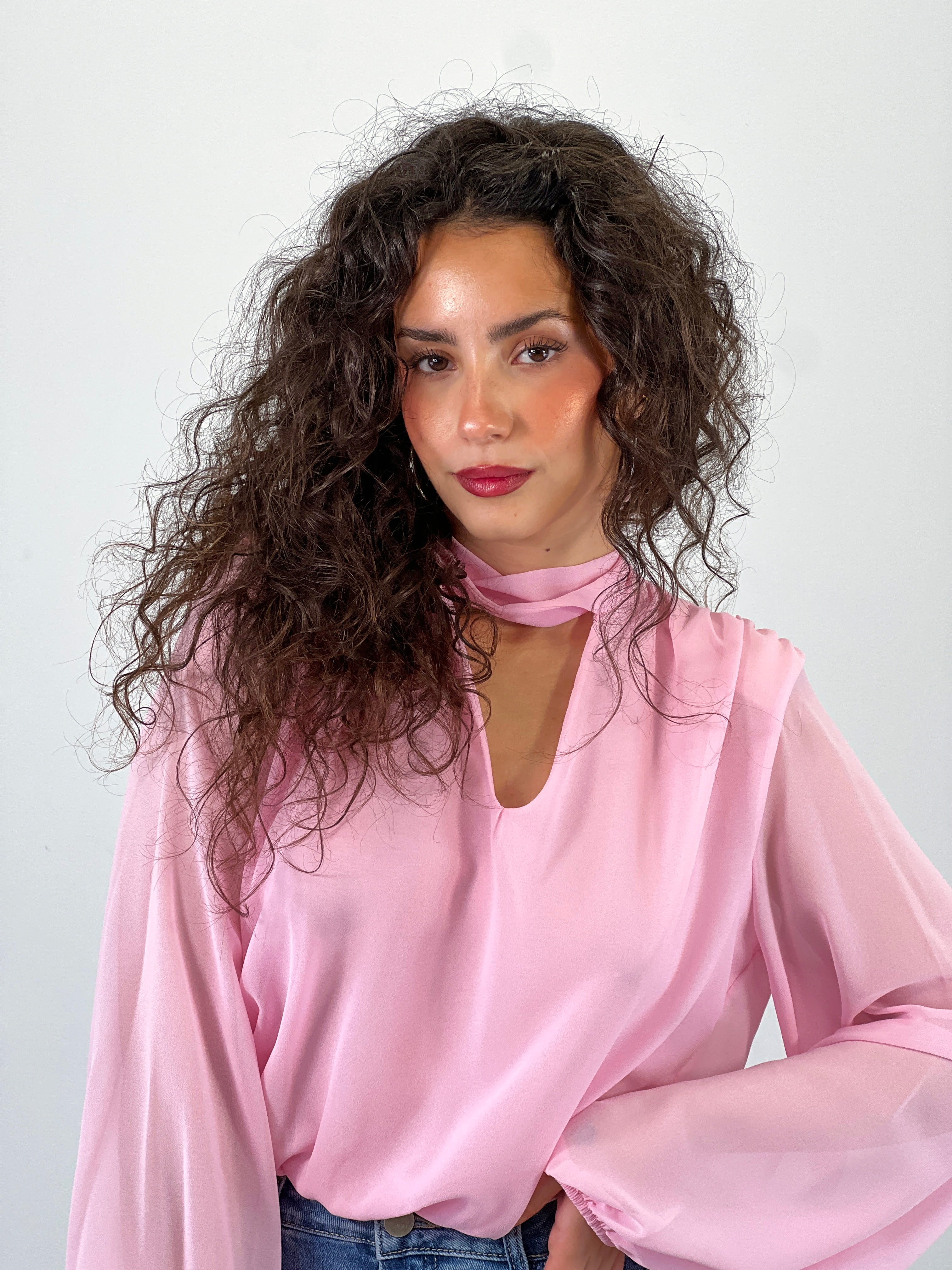 Body gasa escote chocker