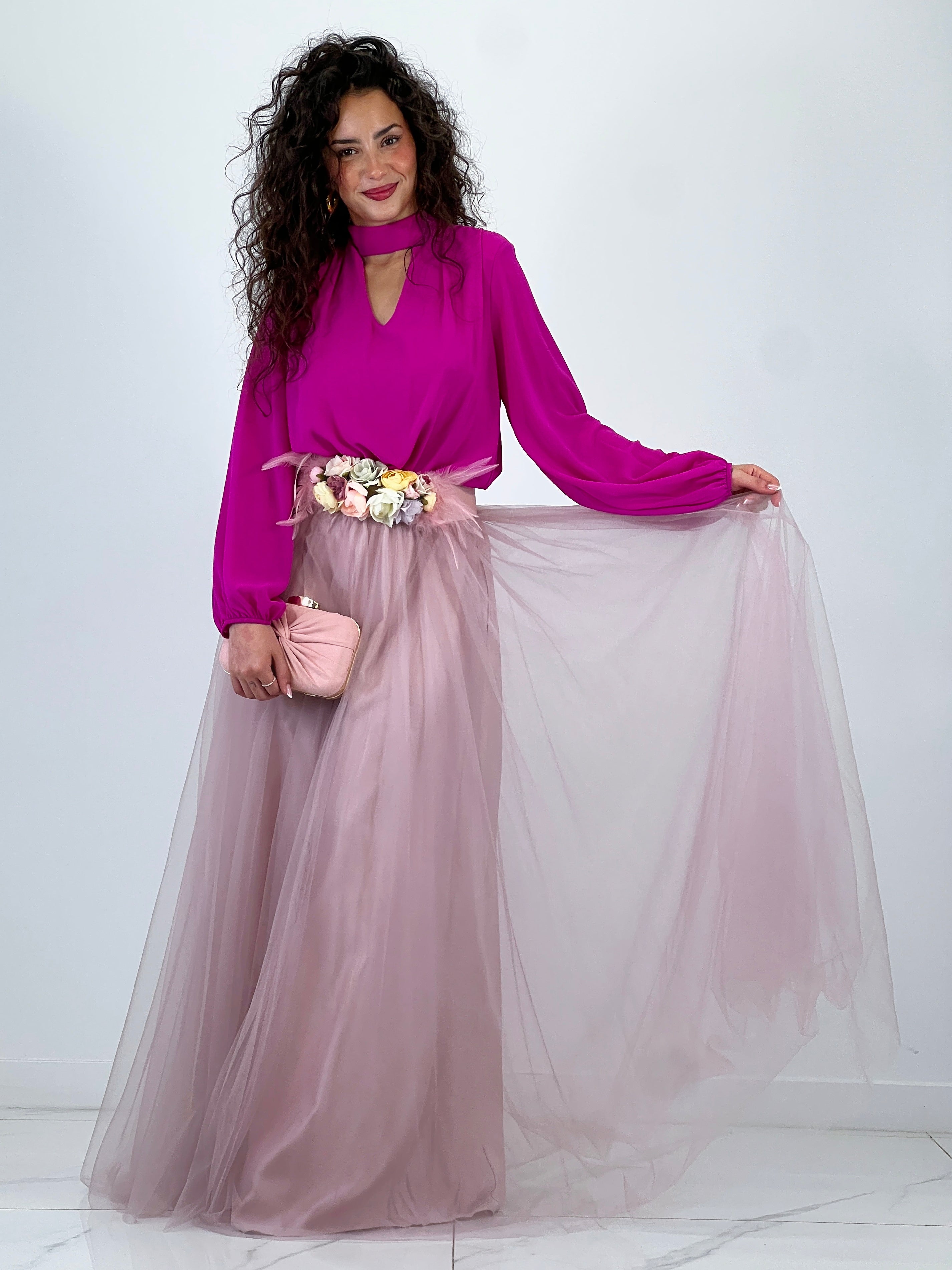 Body gasa escote chocker