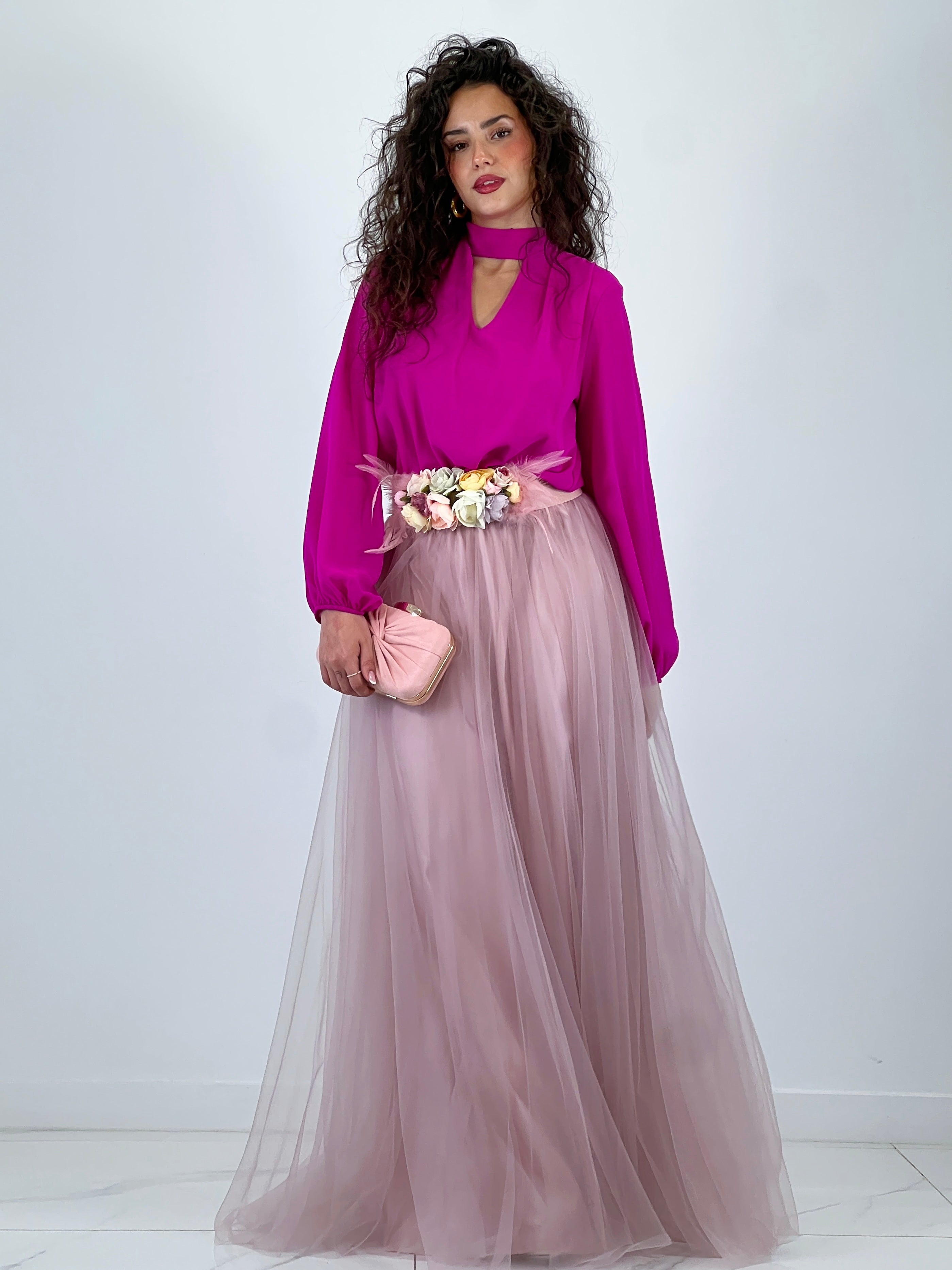 Body gasa escote chocker