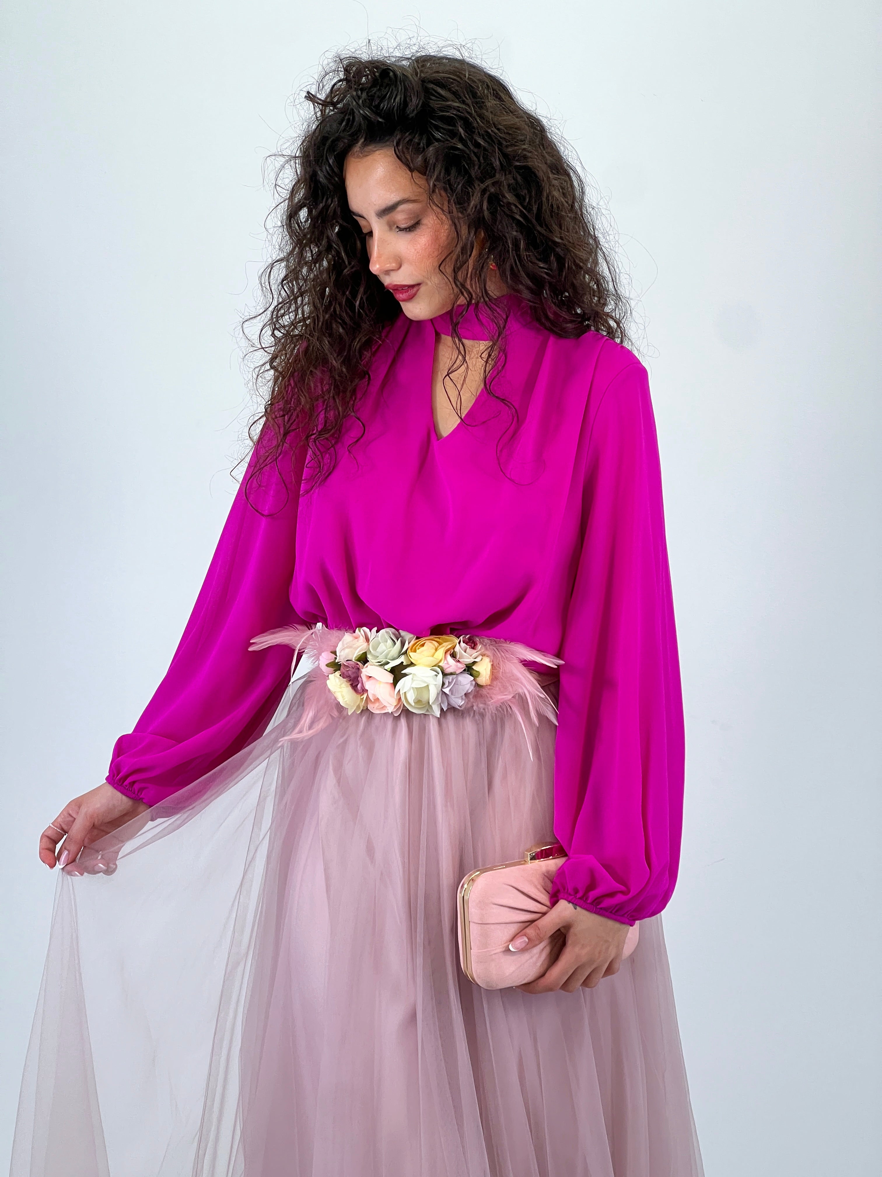 Body gasa escote chocker