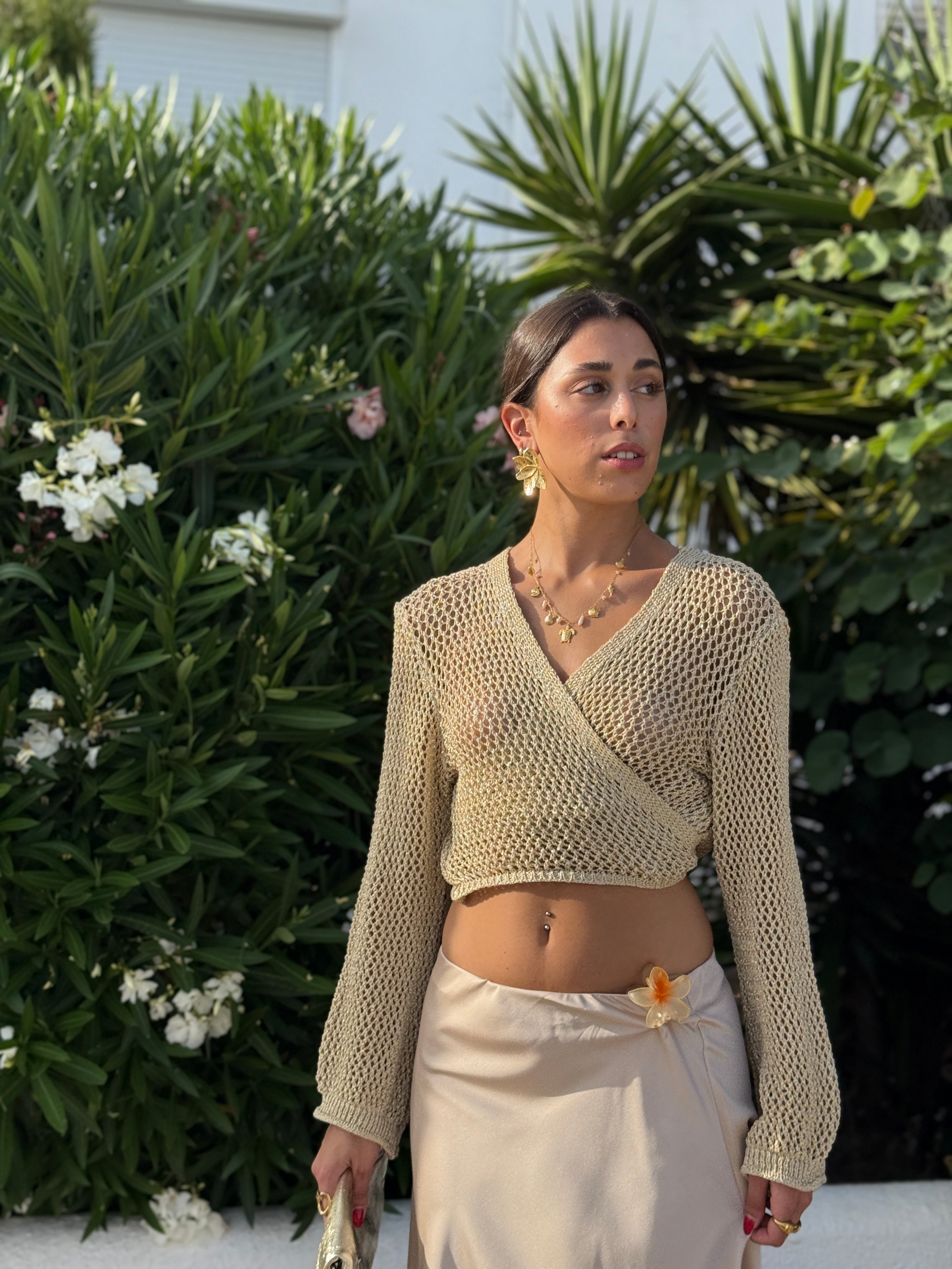 Torera punto metalizada