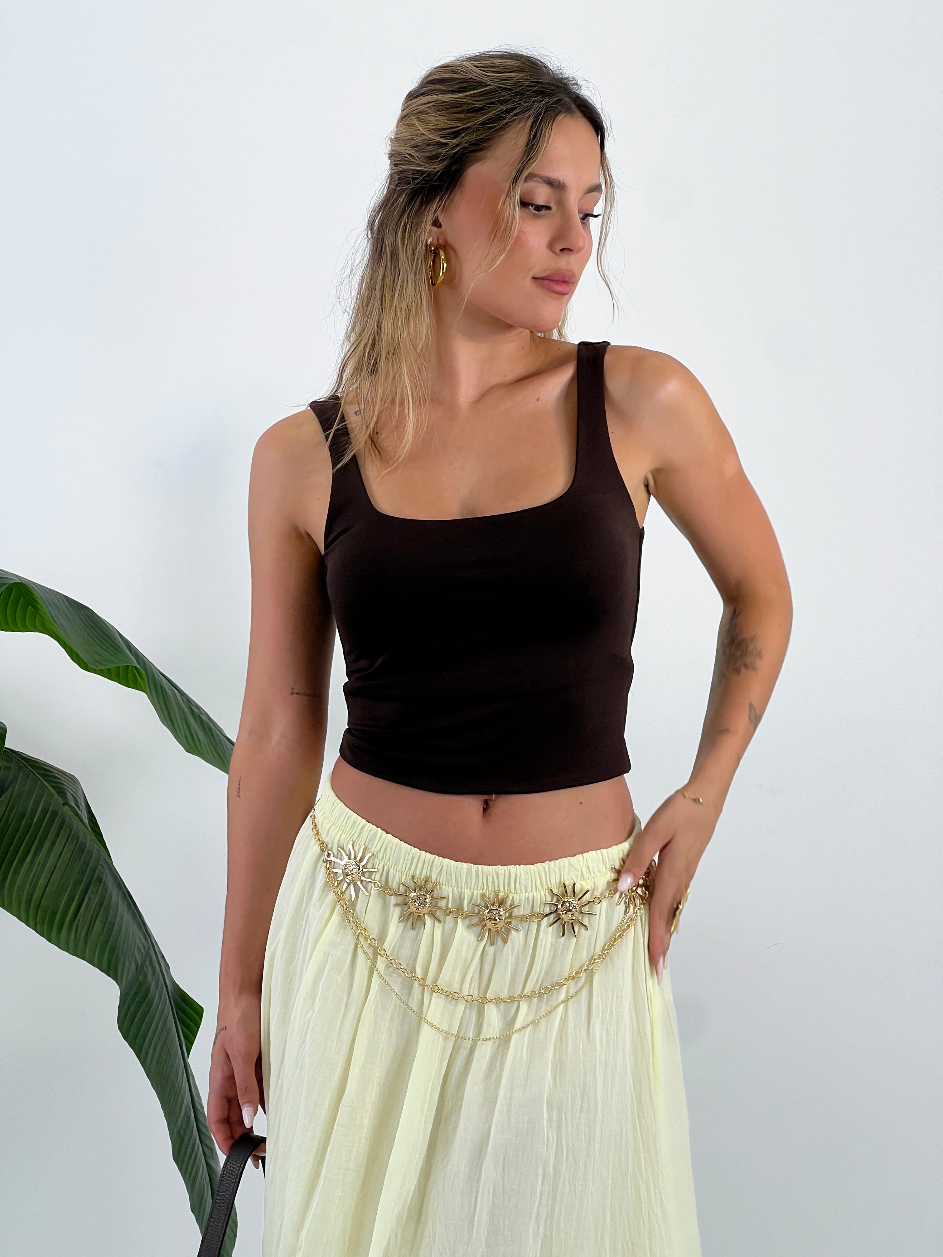 Cinturón metálico sol