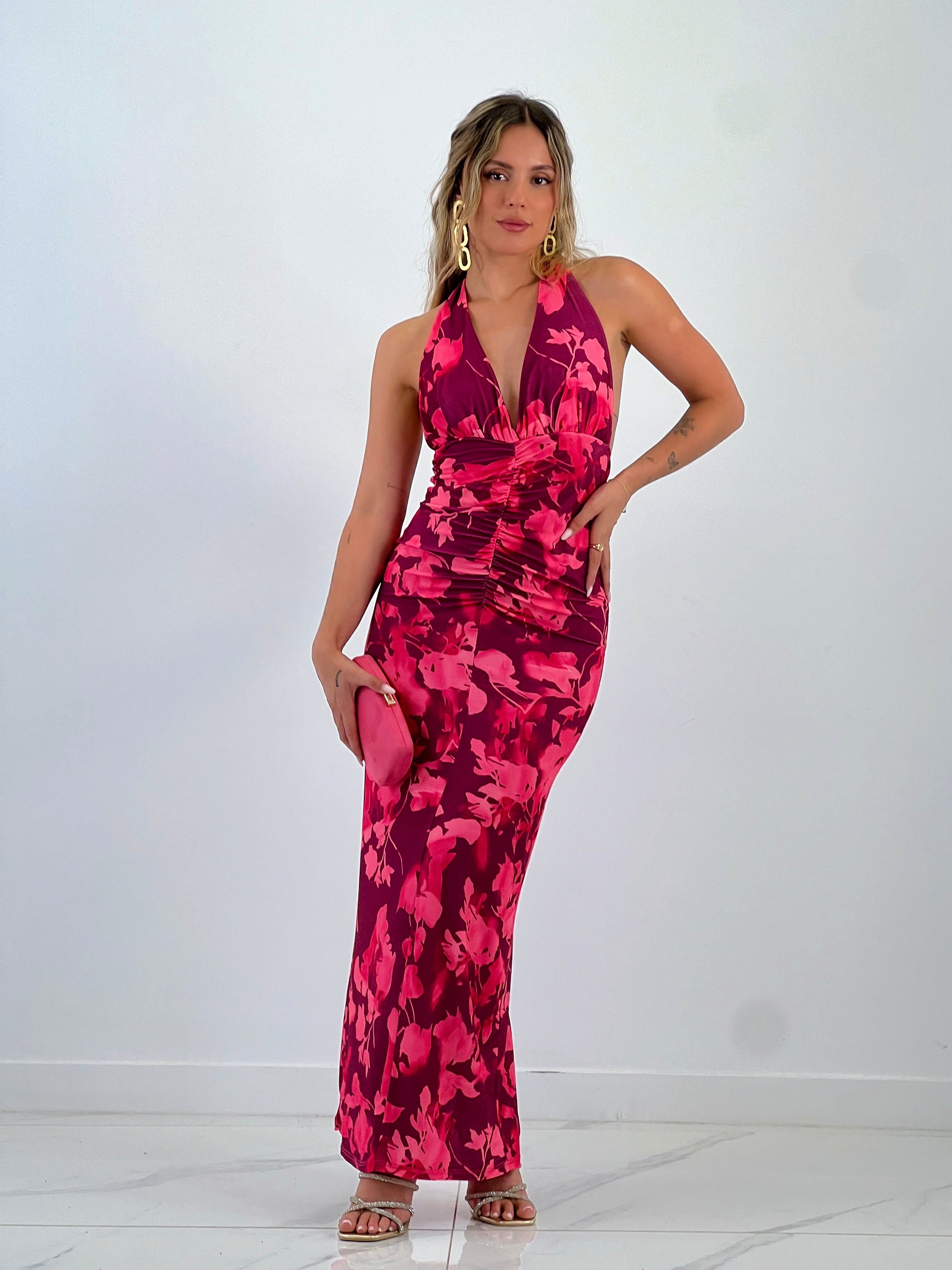 Vestit estampat arrufat