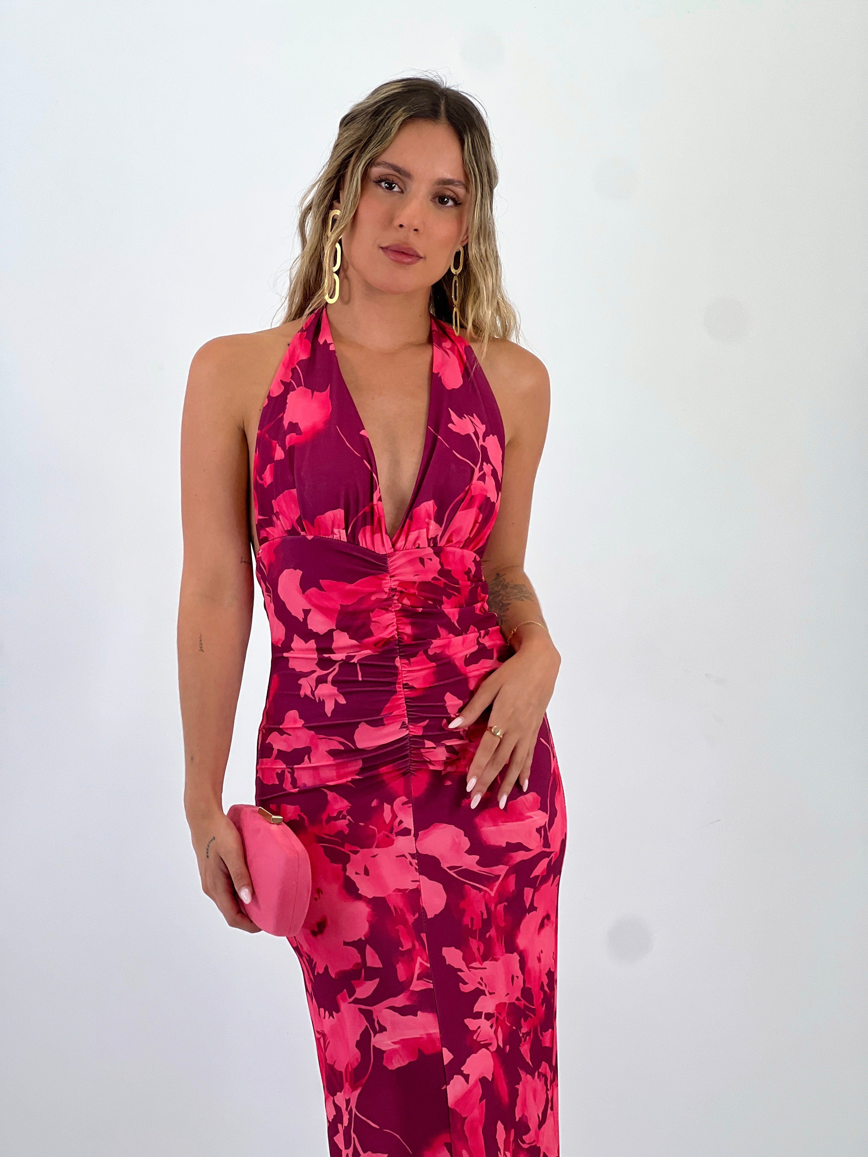 Vestit estampat arrufat