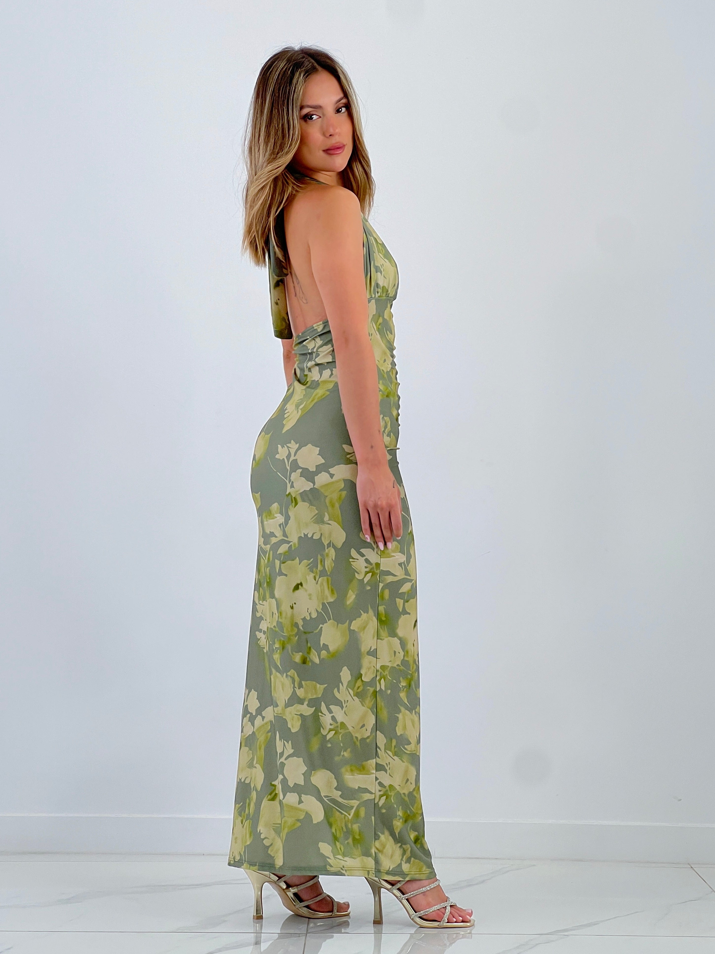 Vestit estampat arrufat