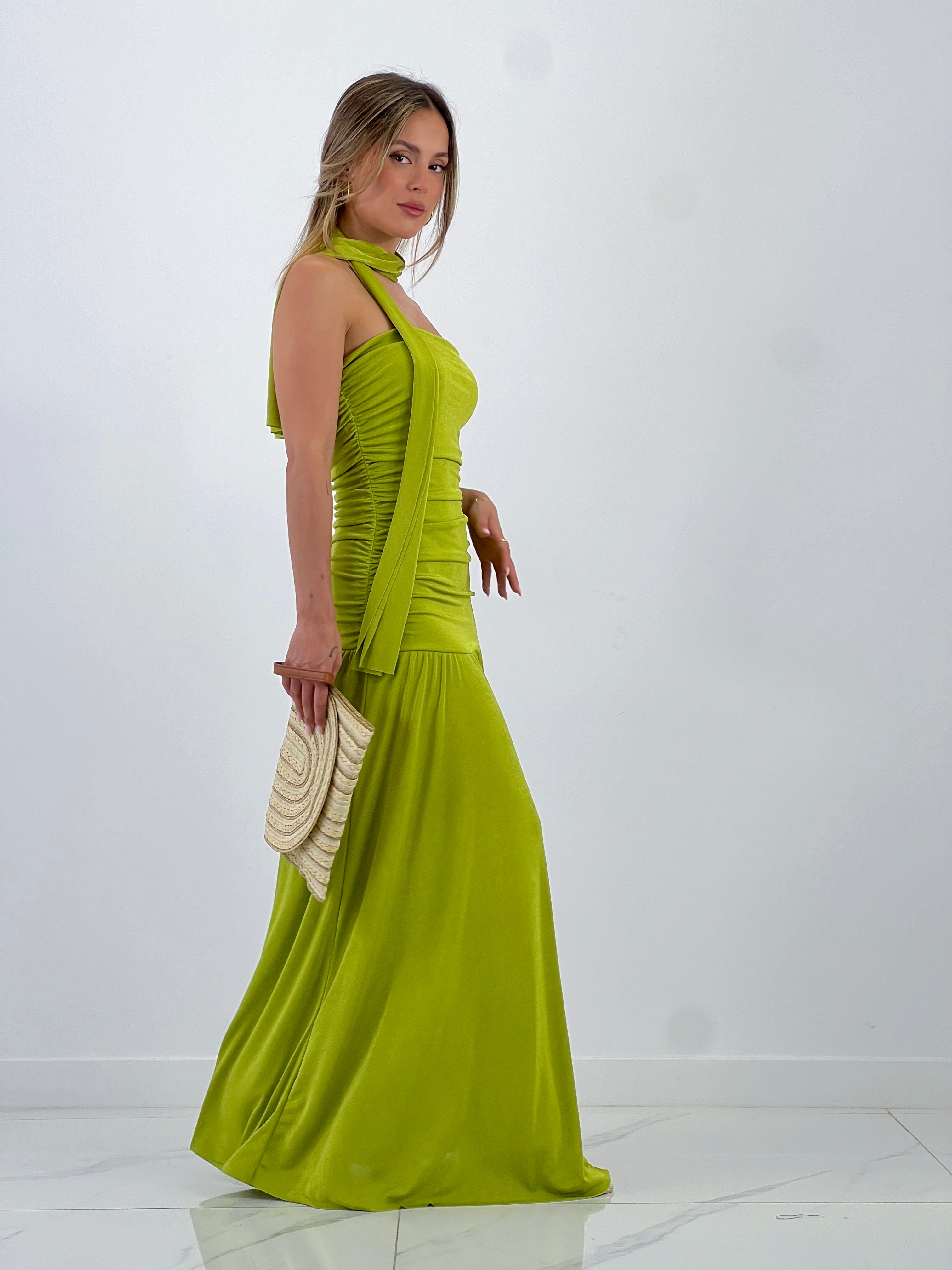 Vestido volantes fular Marina