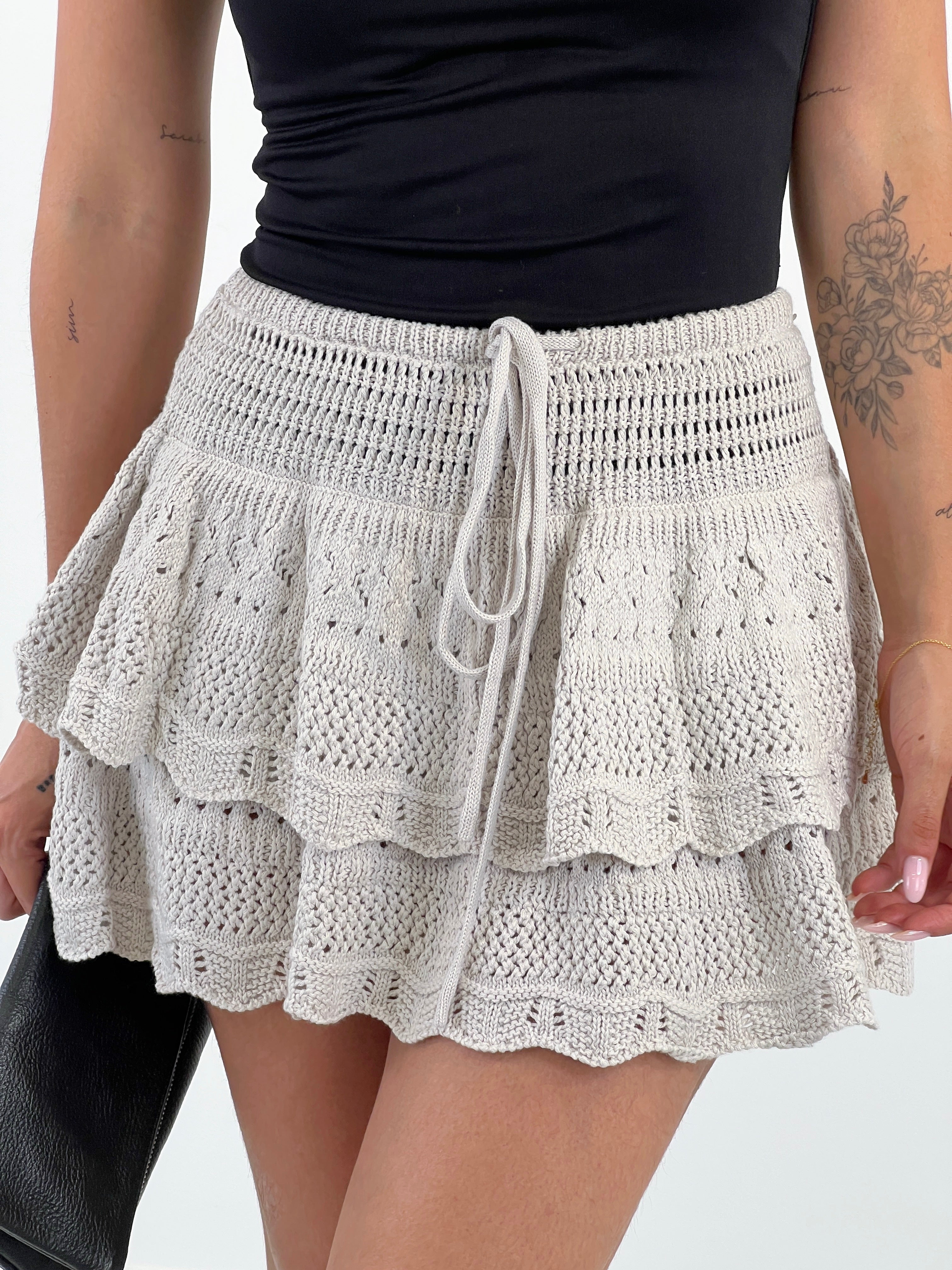 Falda de crochet
