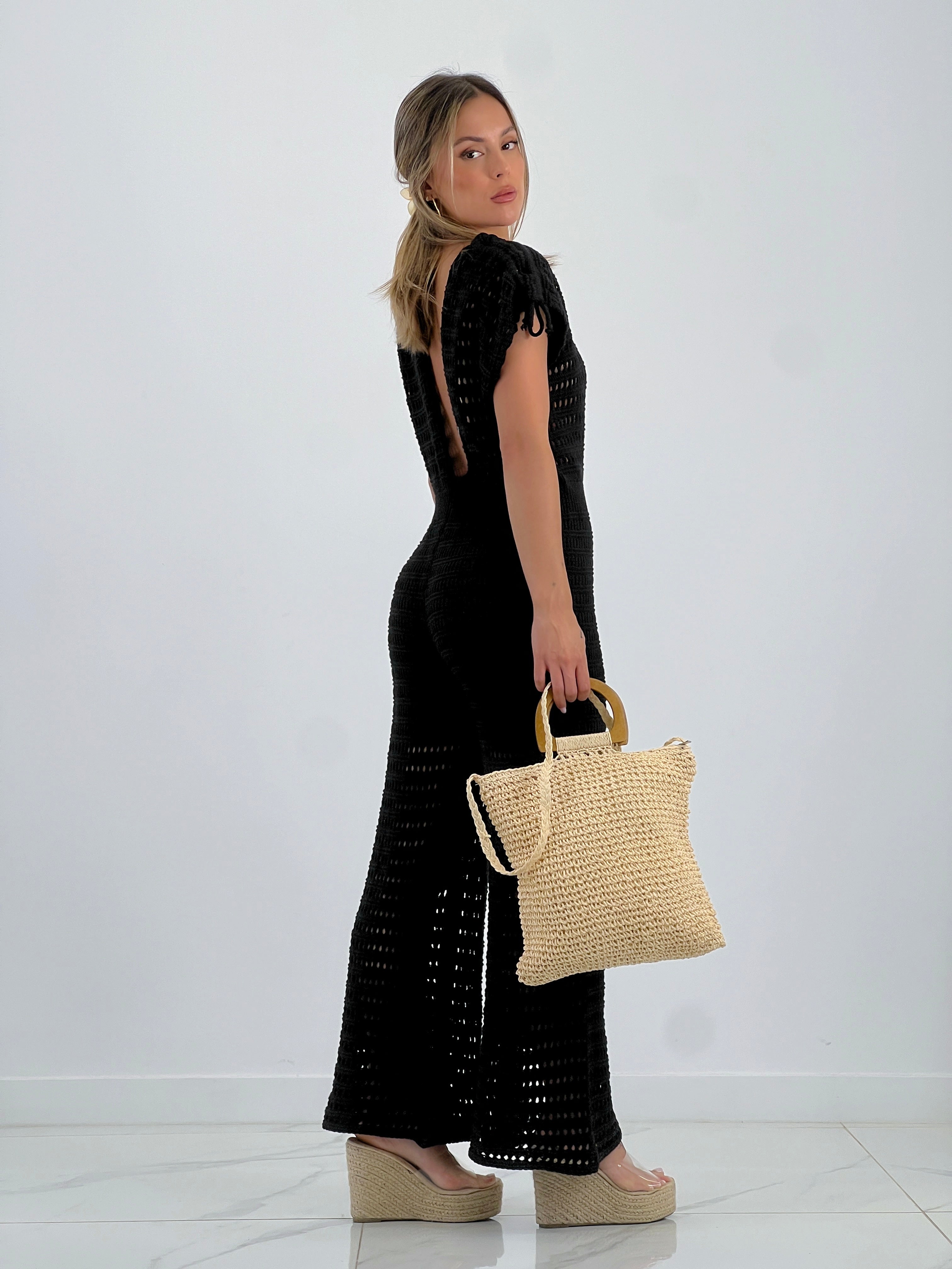 Bolso shopper de rafia boho - Zebra&Maduixa®