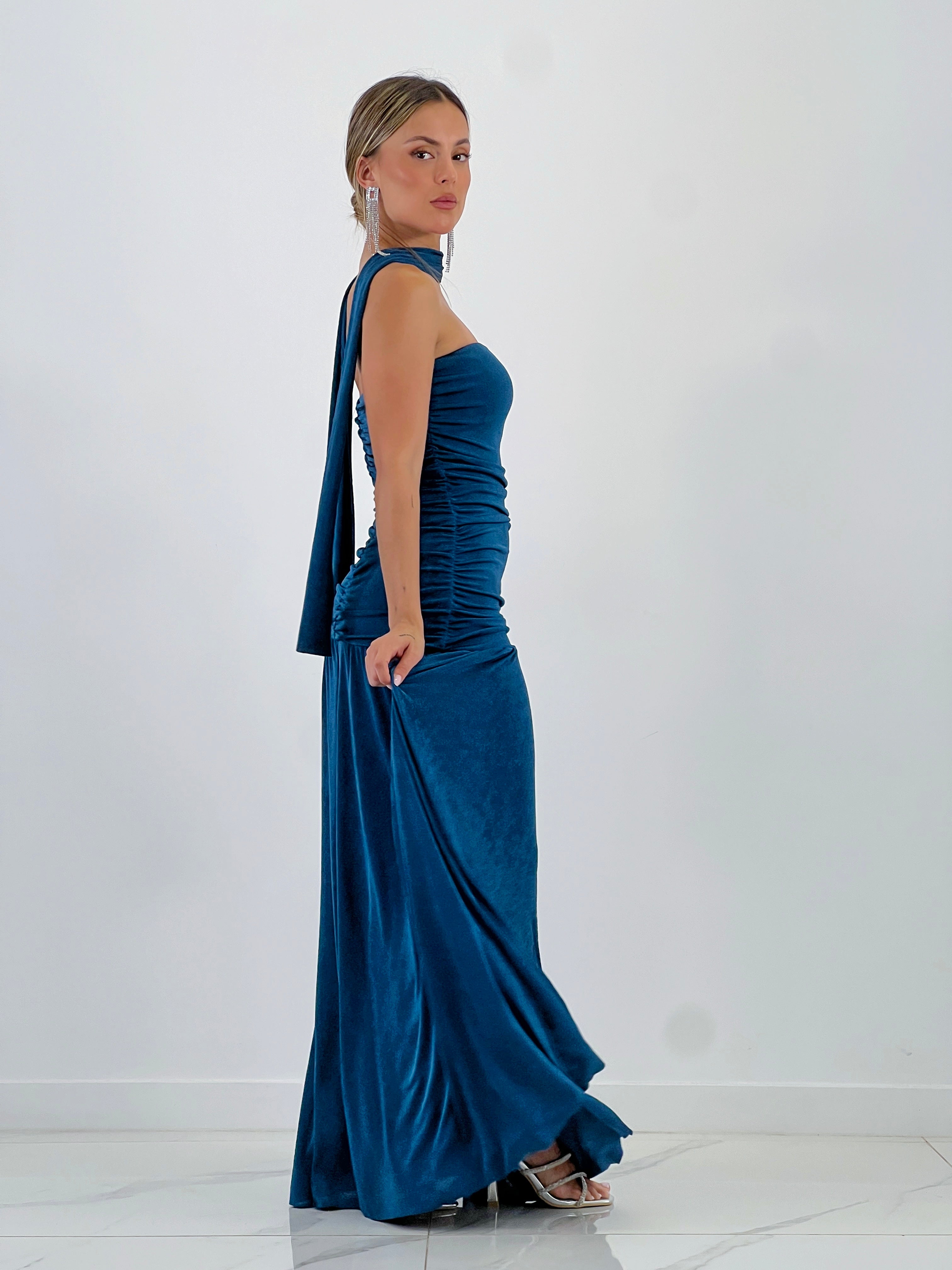 Vestido volantes fular Marina