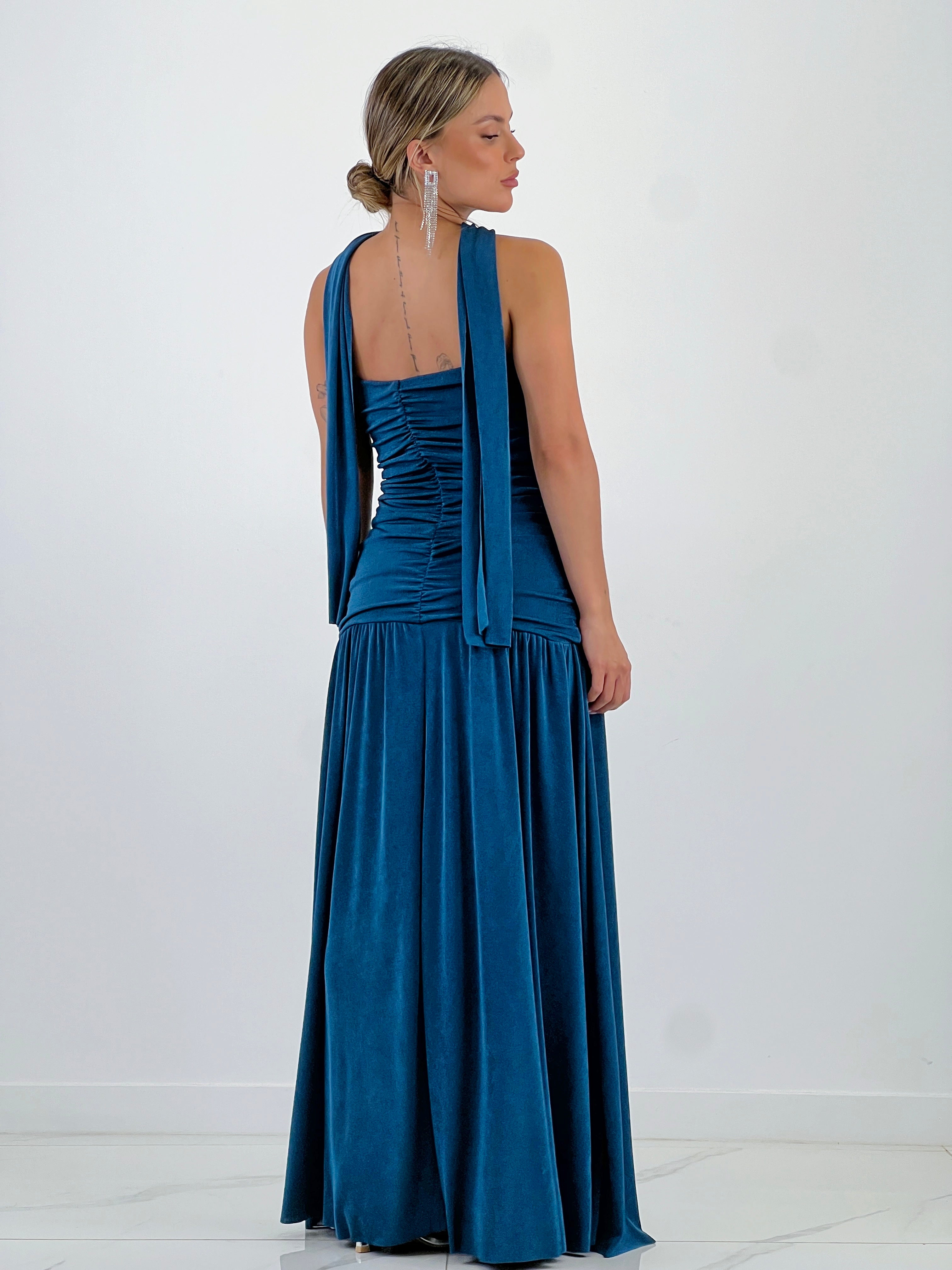 Vestido volantes fular Marina