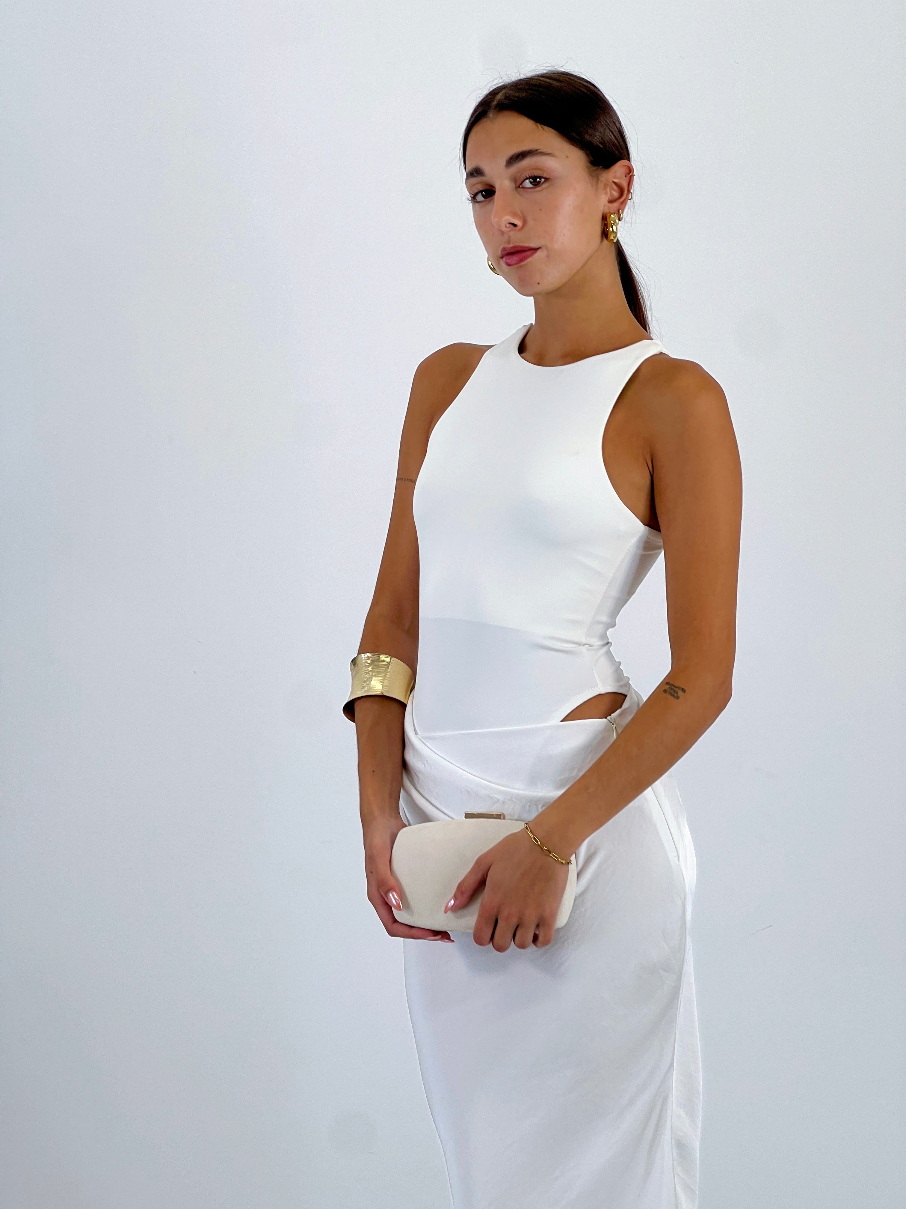 Vestido combinado raso Ania - Zebra&Maduixa®