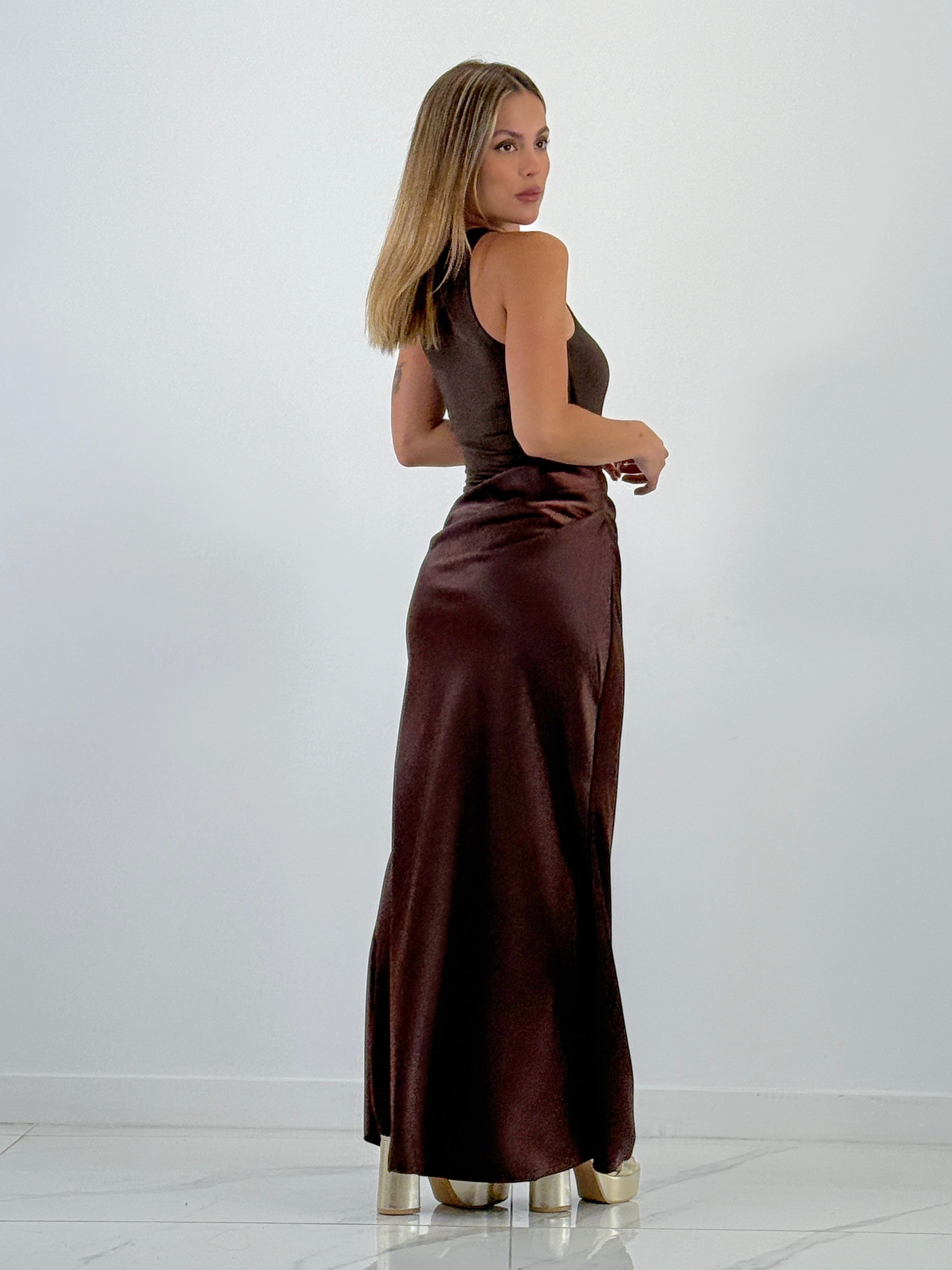 Vestido combinado raso Ania - Zebra&Maduixa®