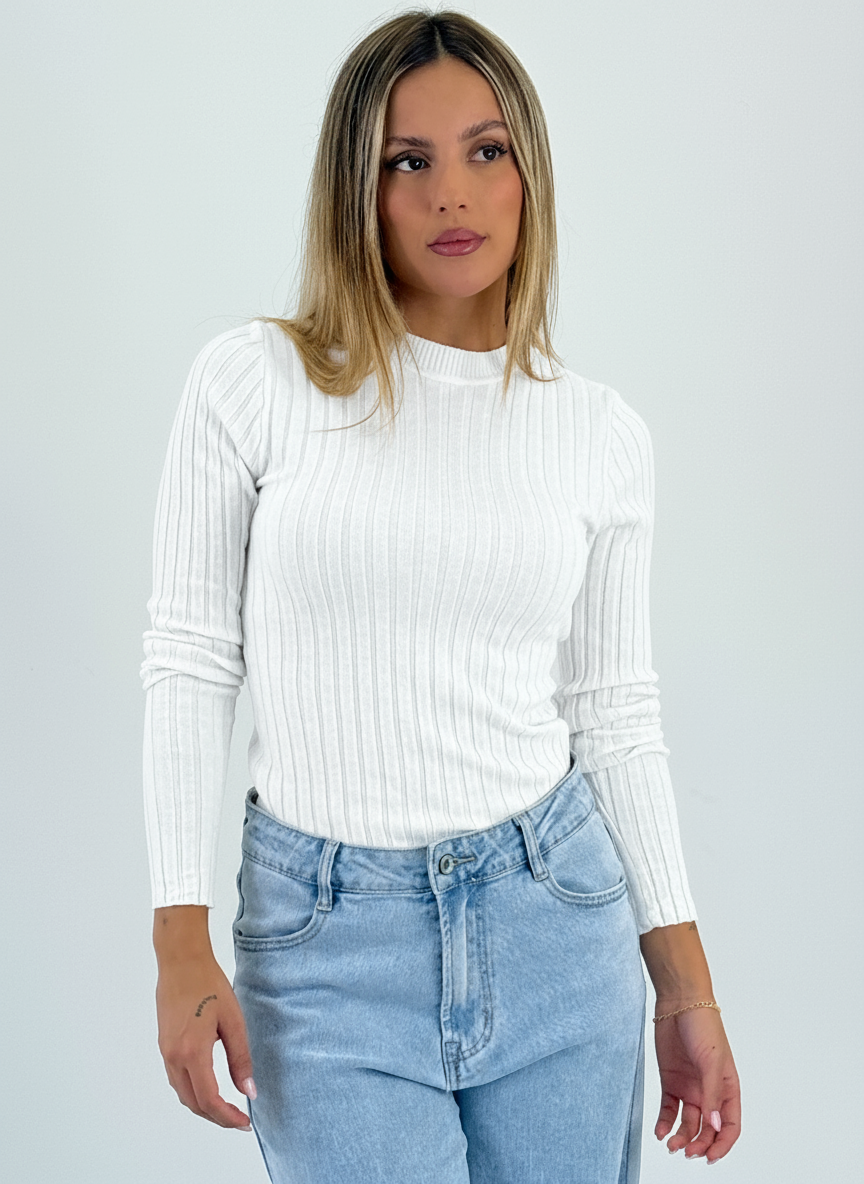 Jersey canalé cuello redondo - Zebra&Maduixa®