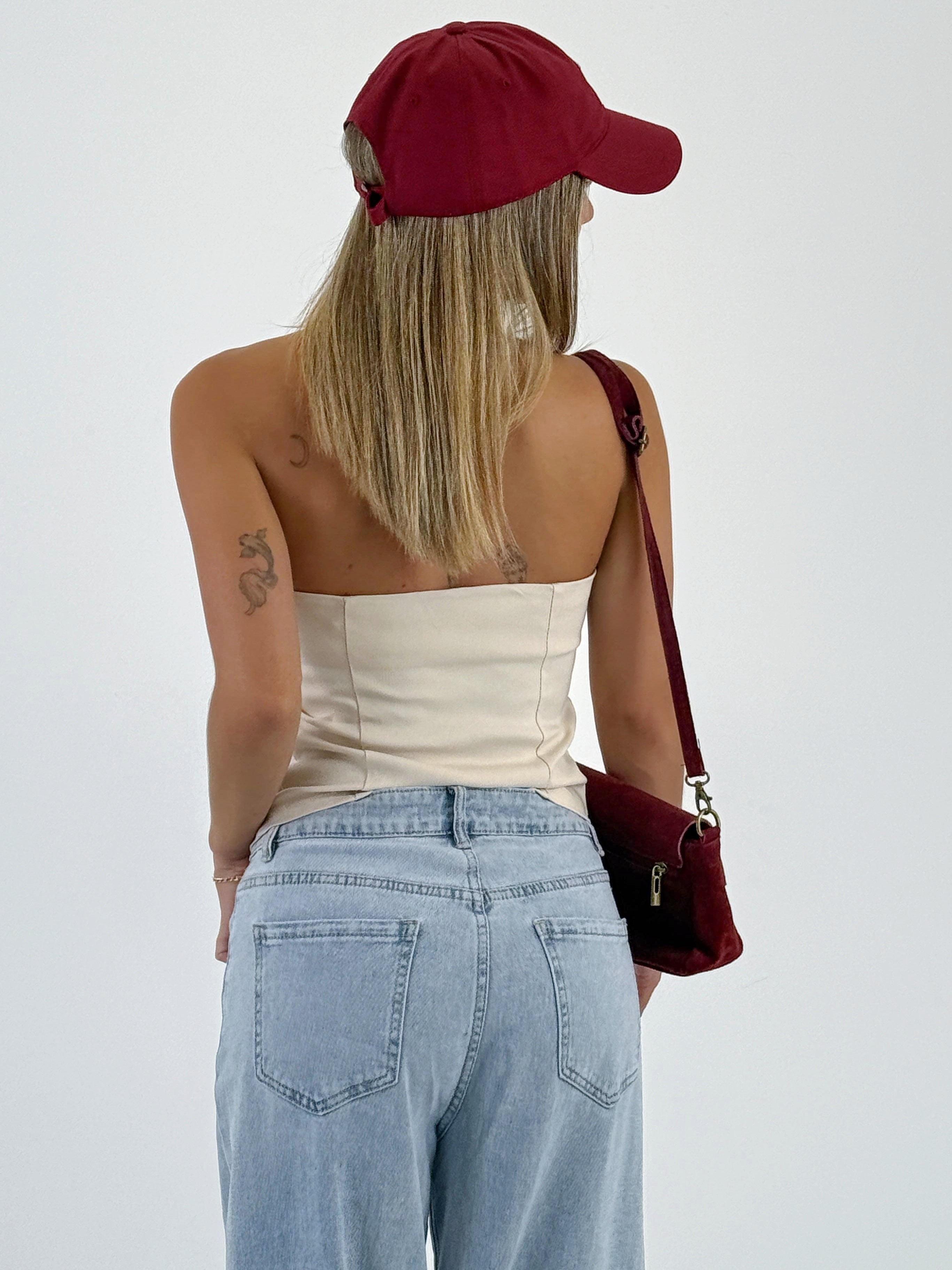 Top chaleco cremallera