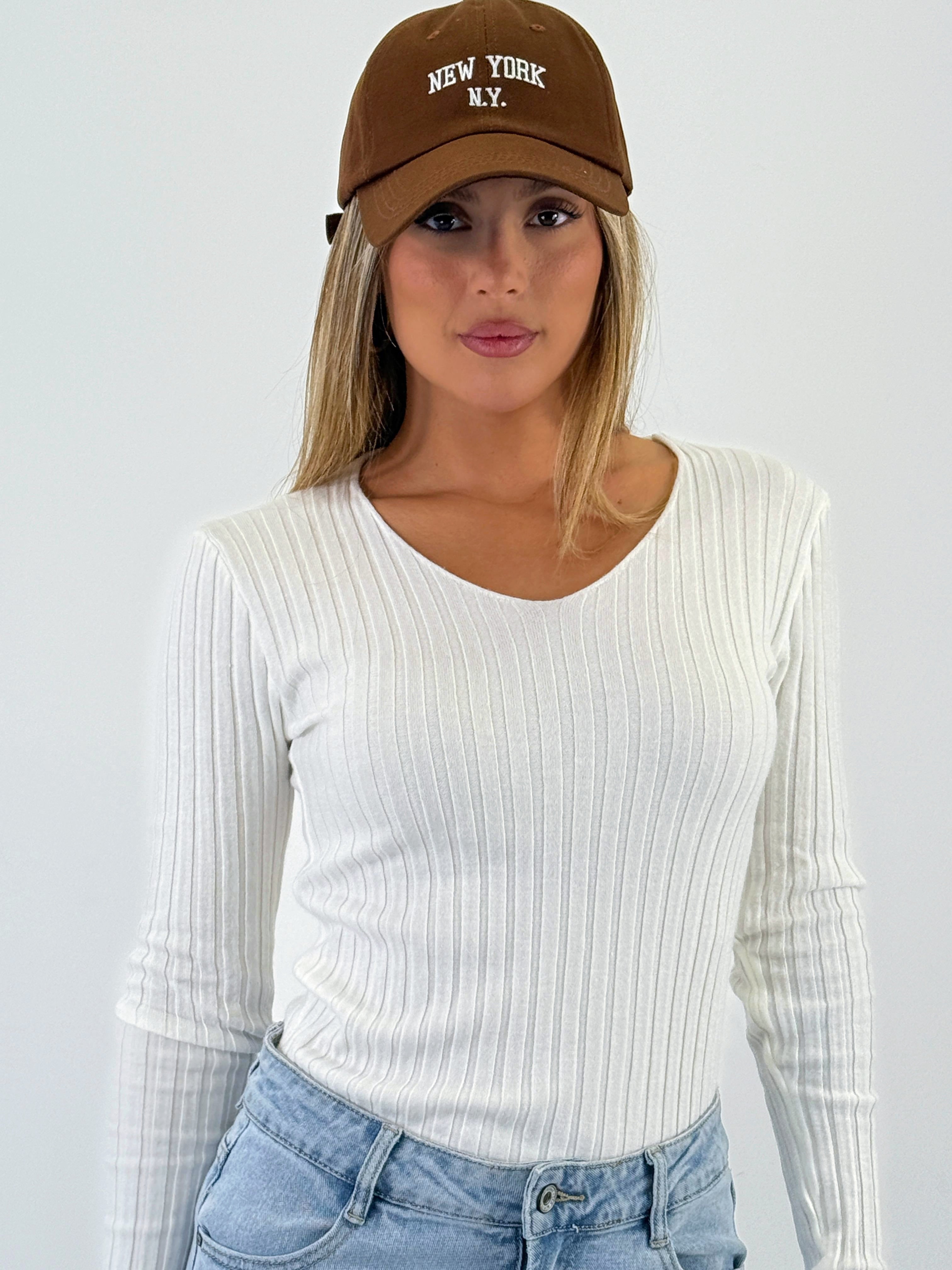 Jersey canalé cuello pico - Zebra&Maduixa®