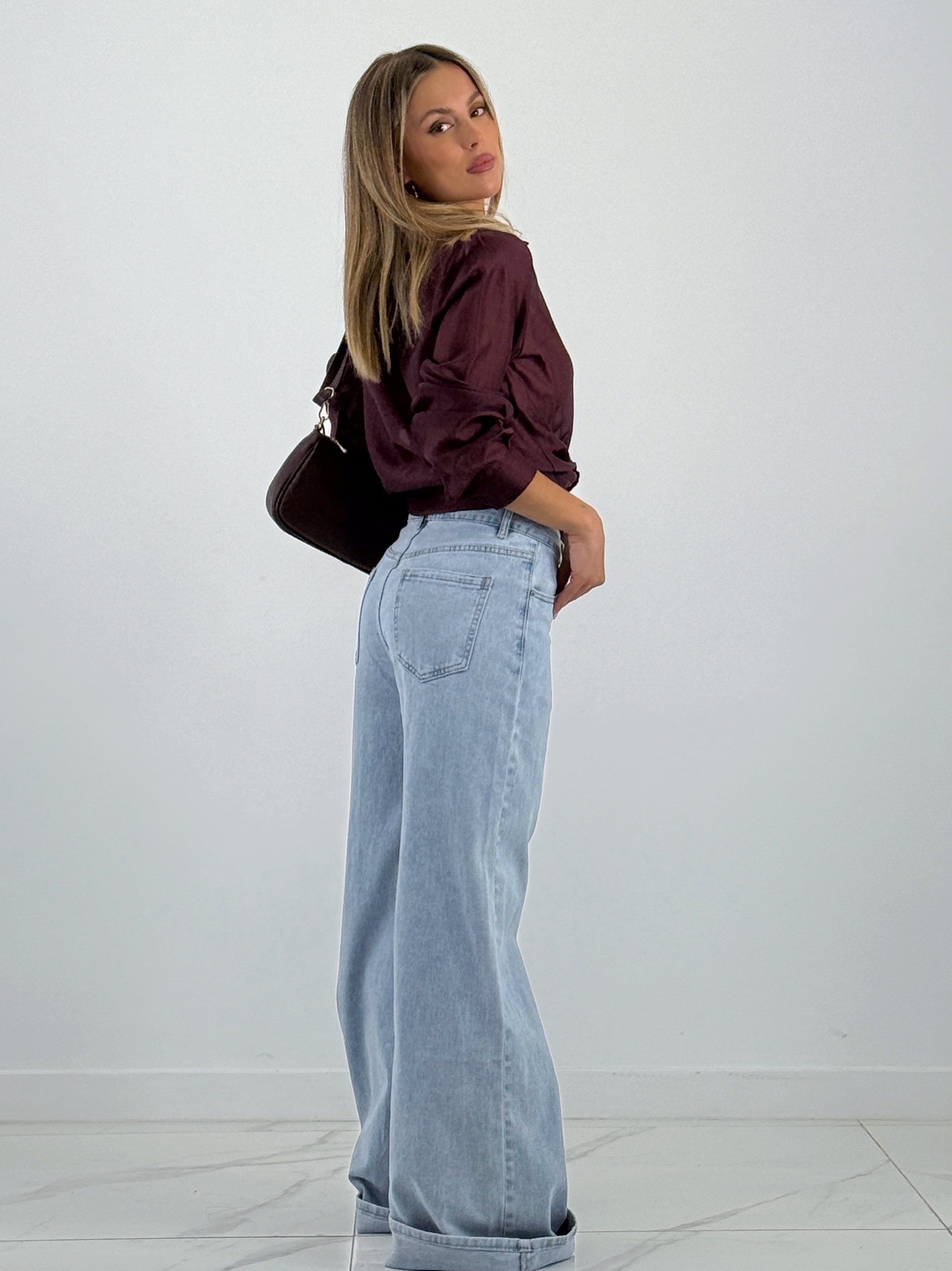 Jeans denim wide leg - Zebra&Maduixa®