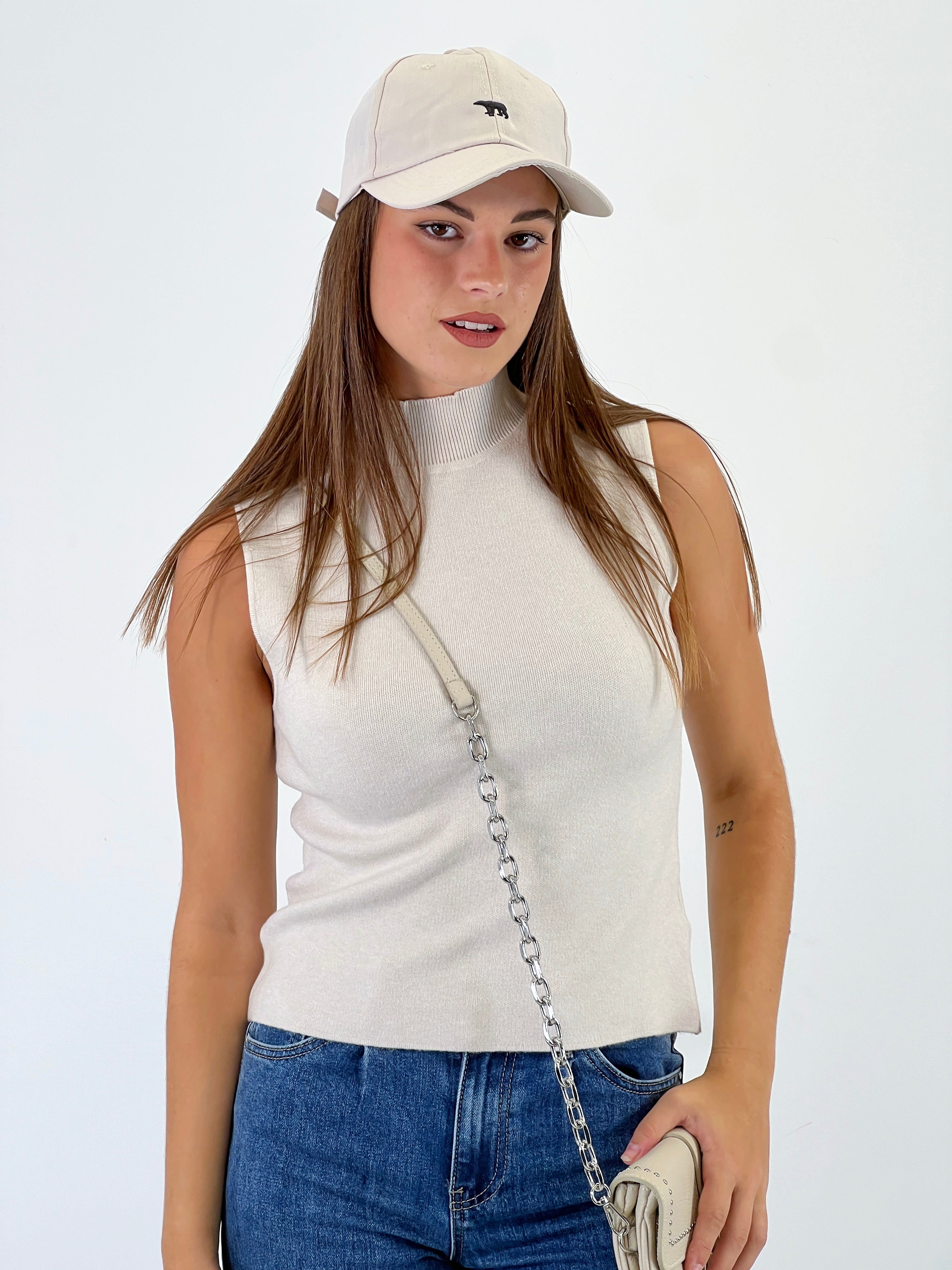 Top cuello subido manga sisa - Zebra&Maduixa®