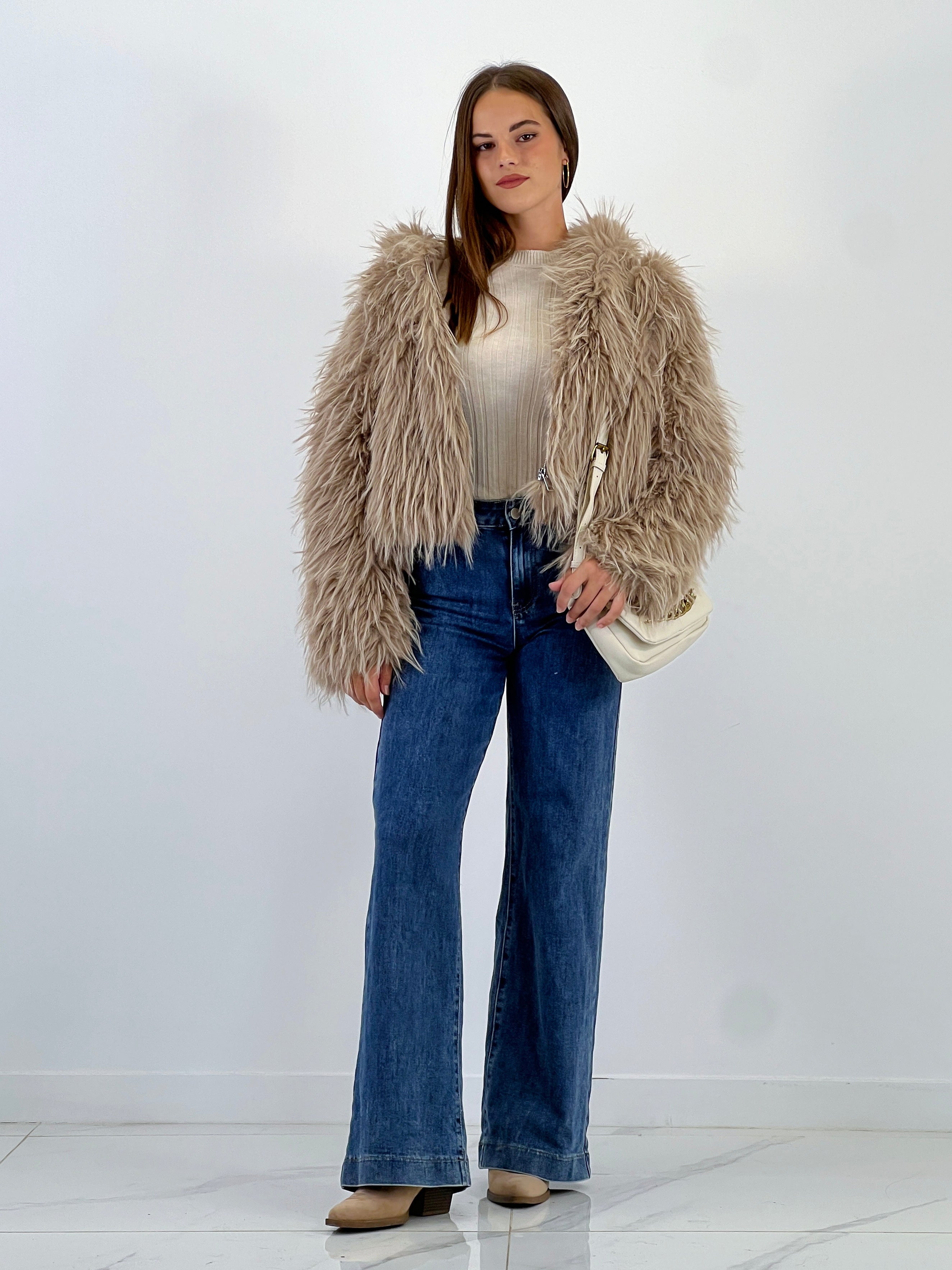 Chaqueta efecto pelo capucha - Zebra&Maduixa®