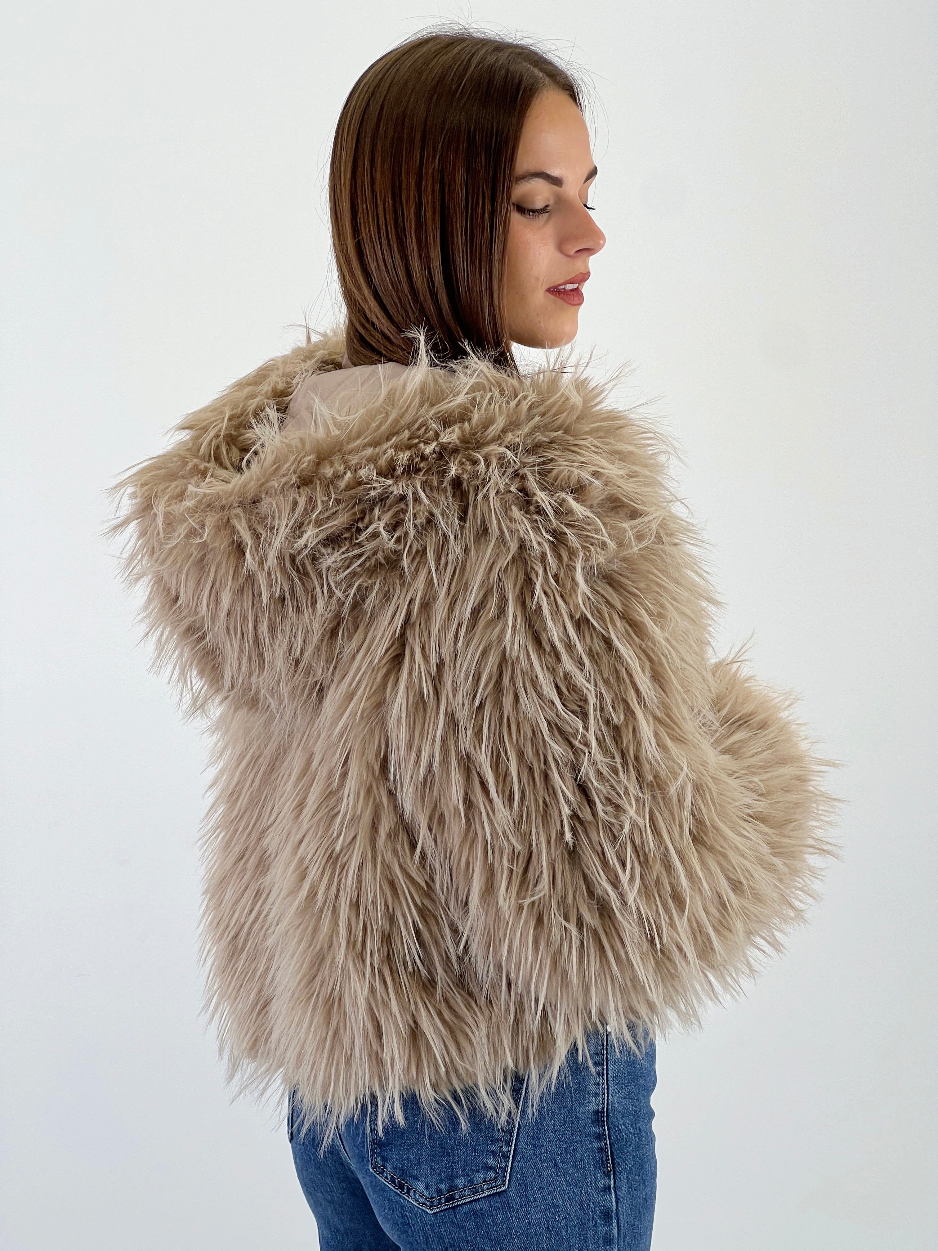 Chaqueta efecto pelo capucha - Zebra&Maduixa®