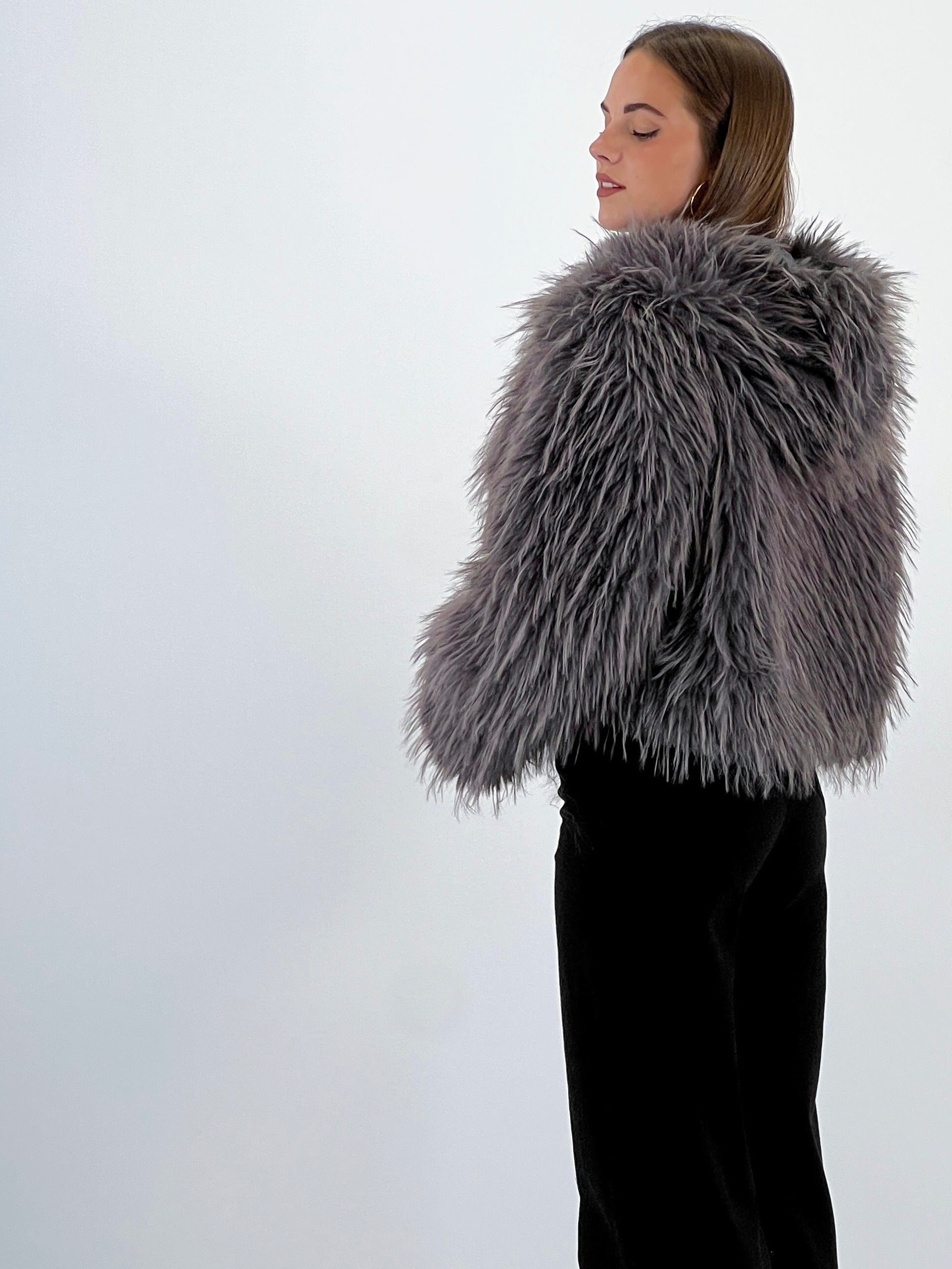 Chaqueta efecto pelo capucha - Zebra&Maduixa®