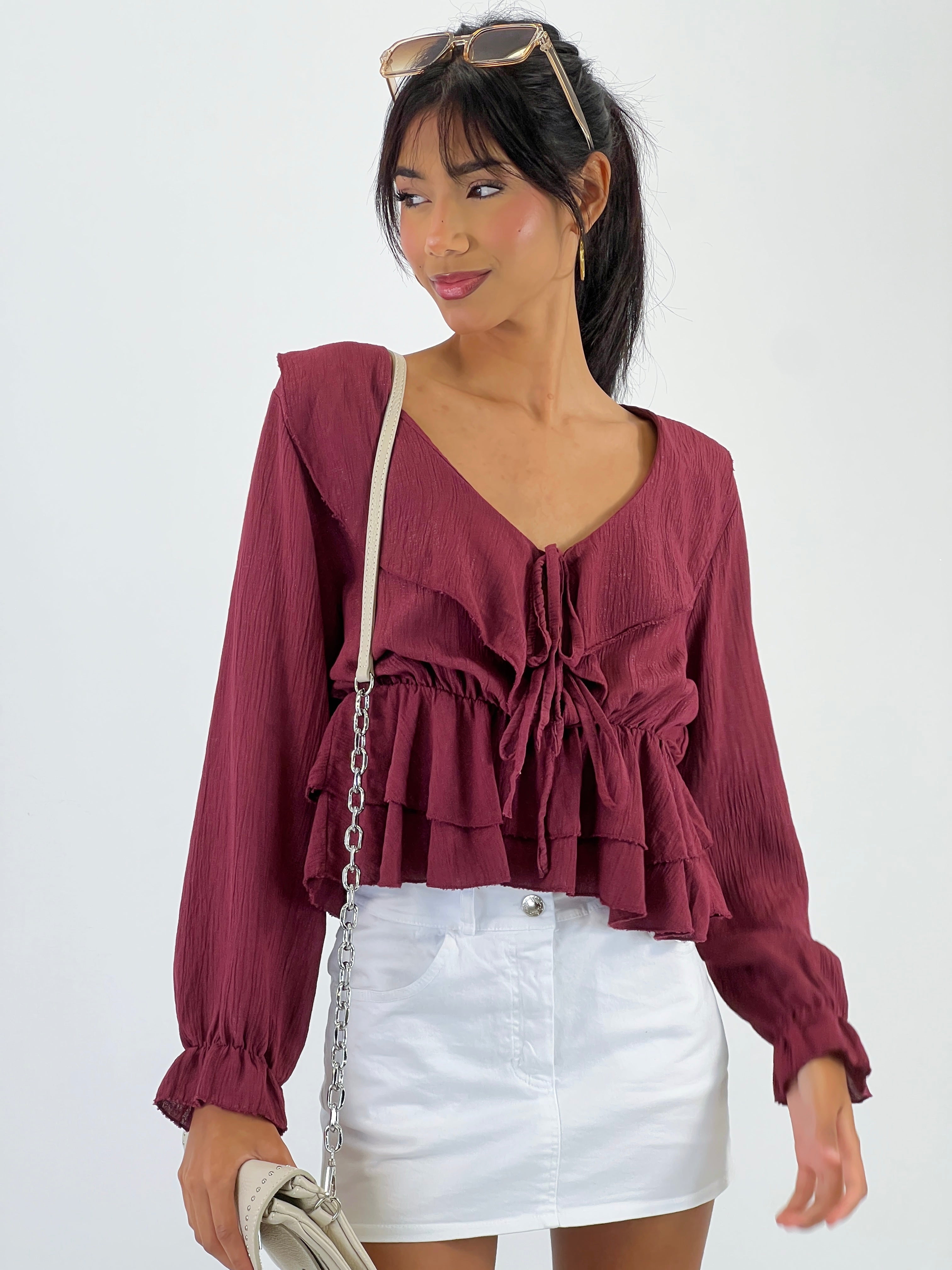 Blusa fruncida cuerda volante - Zebra&Maduixa®