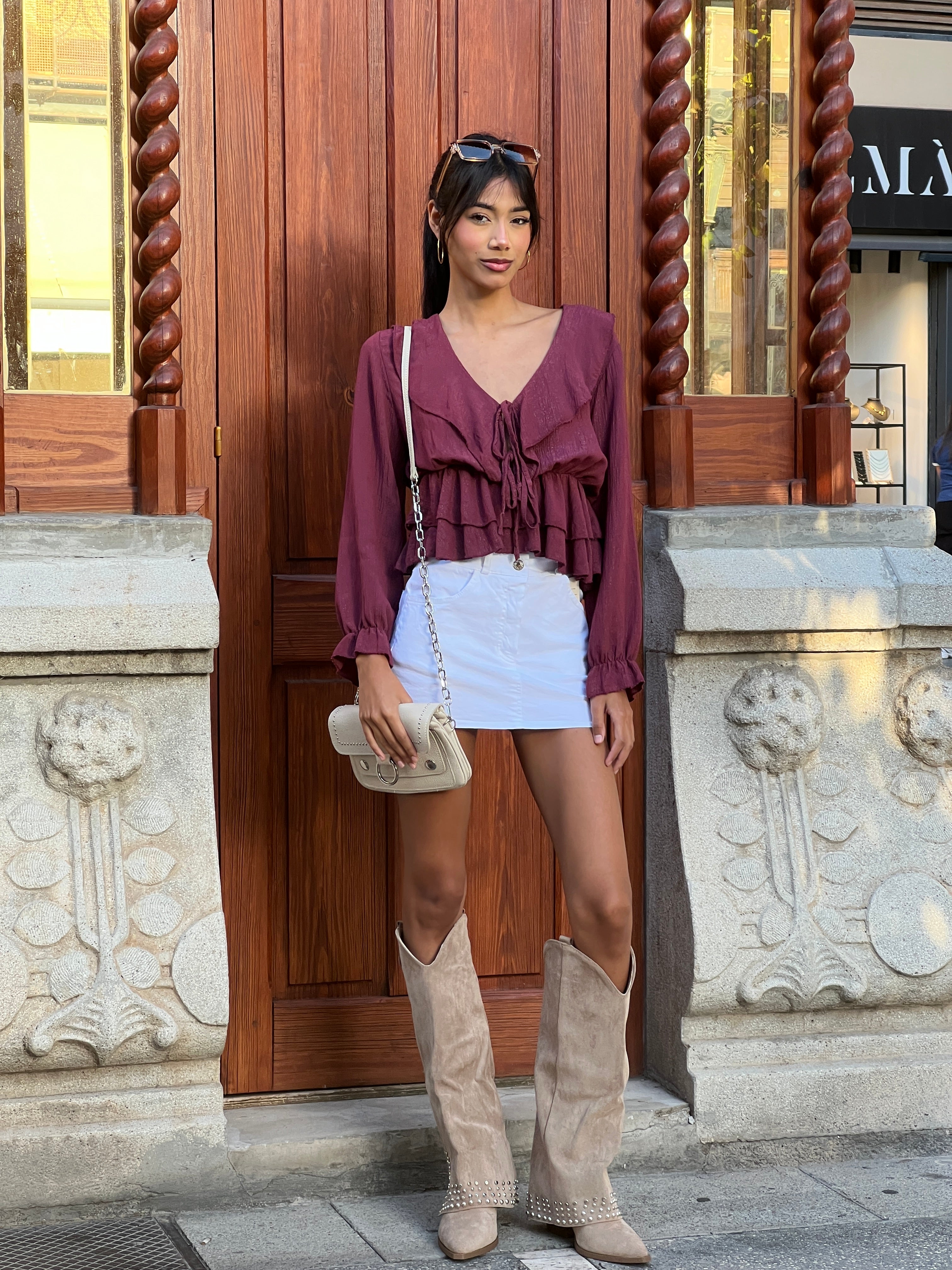 Blusa fruncida cuerda volante - Zebra&Maduixa®