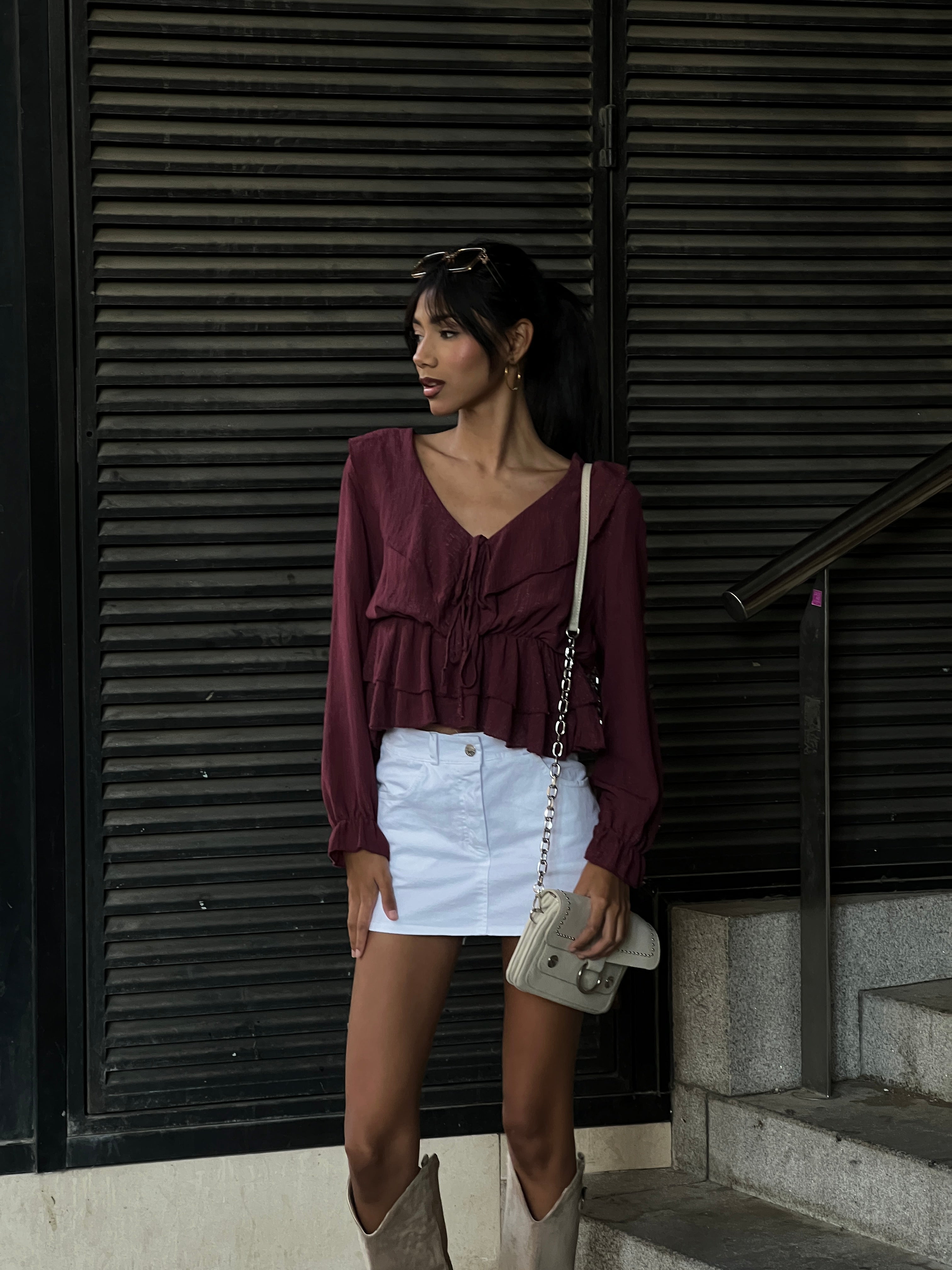 Blusa fruncida cuerda volante - Zebra&Maduixa®