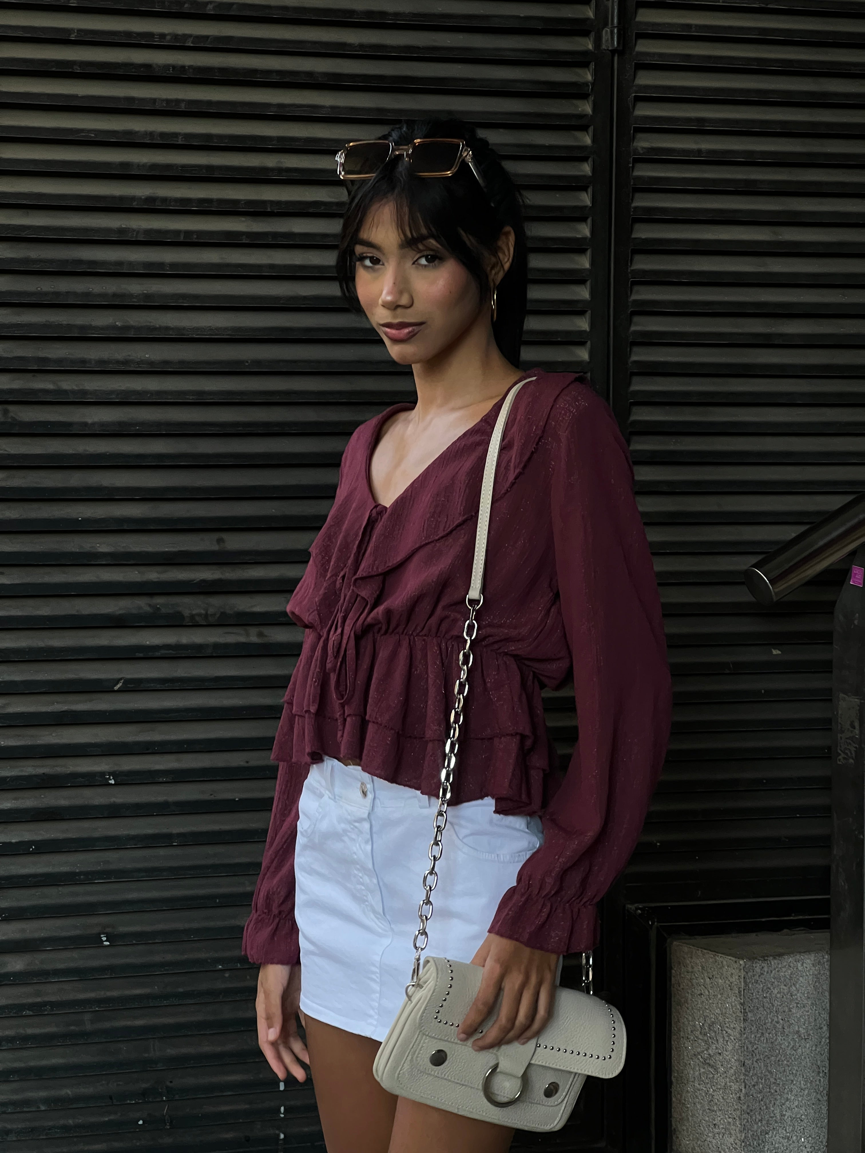 Blusa fruncida cuerda volante - Zebra&Maduixa®