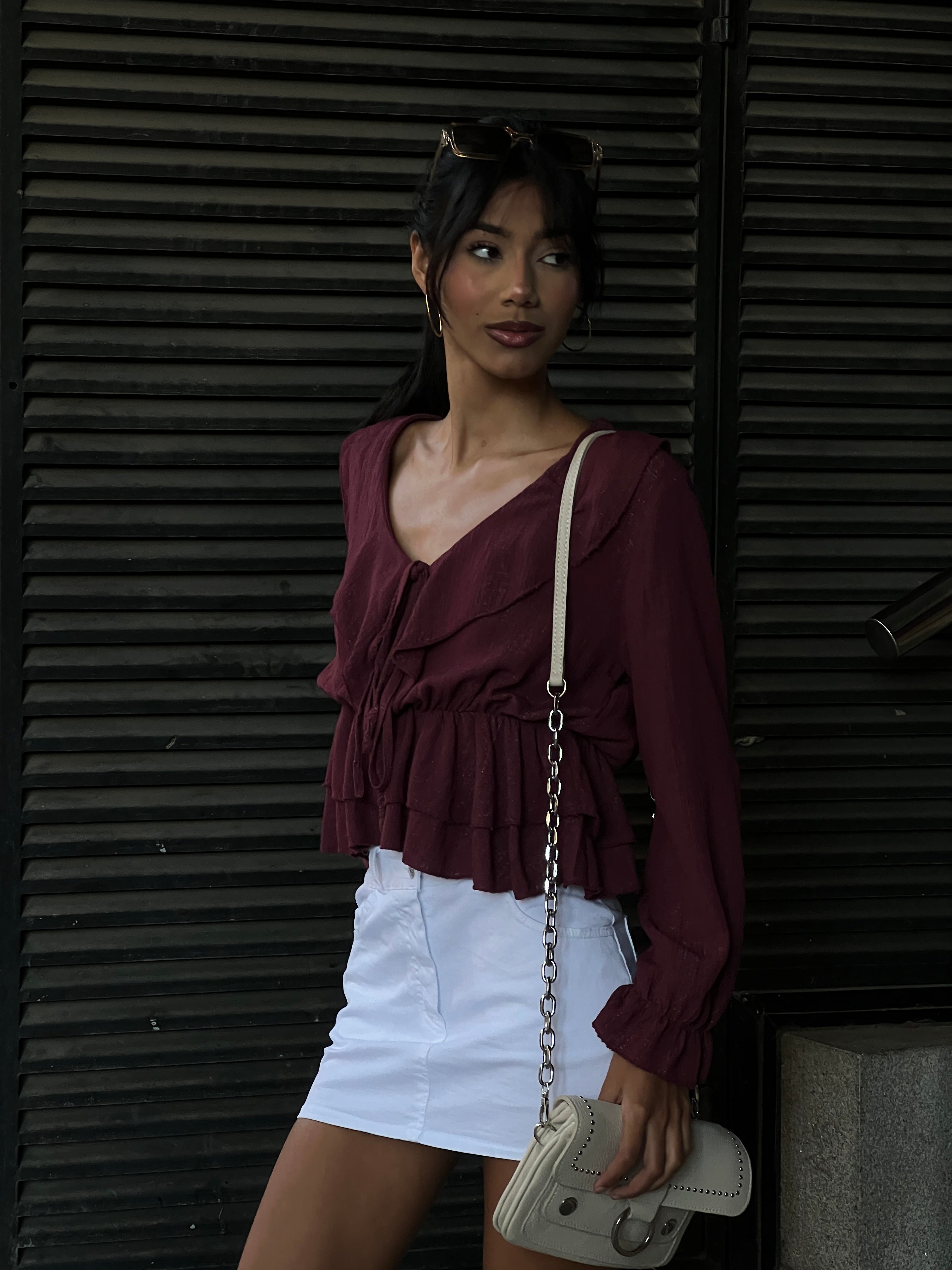 Blusa fruncida cuerda volante - Zebra&Maduixa®