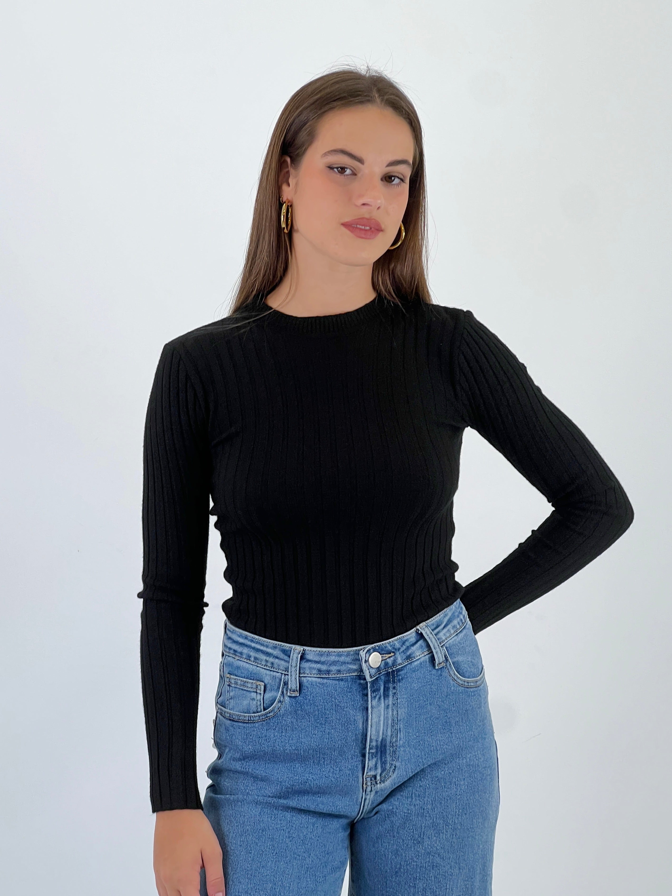 Jersey canalé cuello redondo - Zebra&Maduixa®