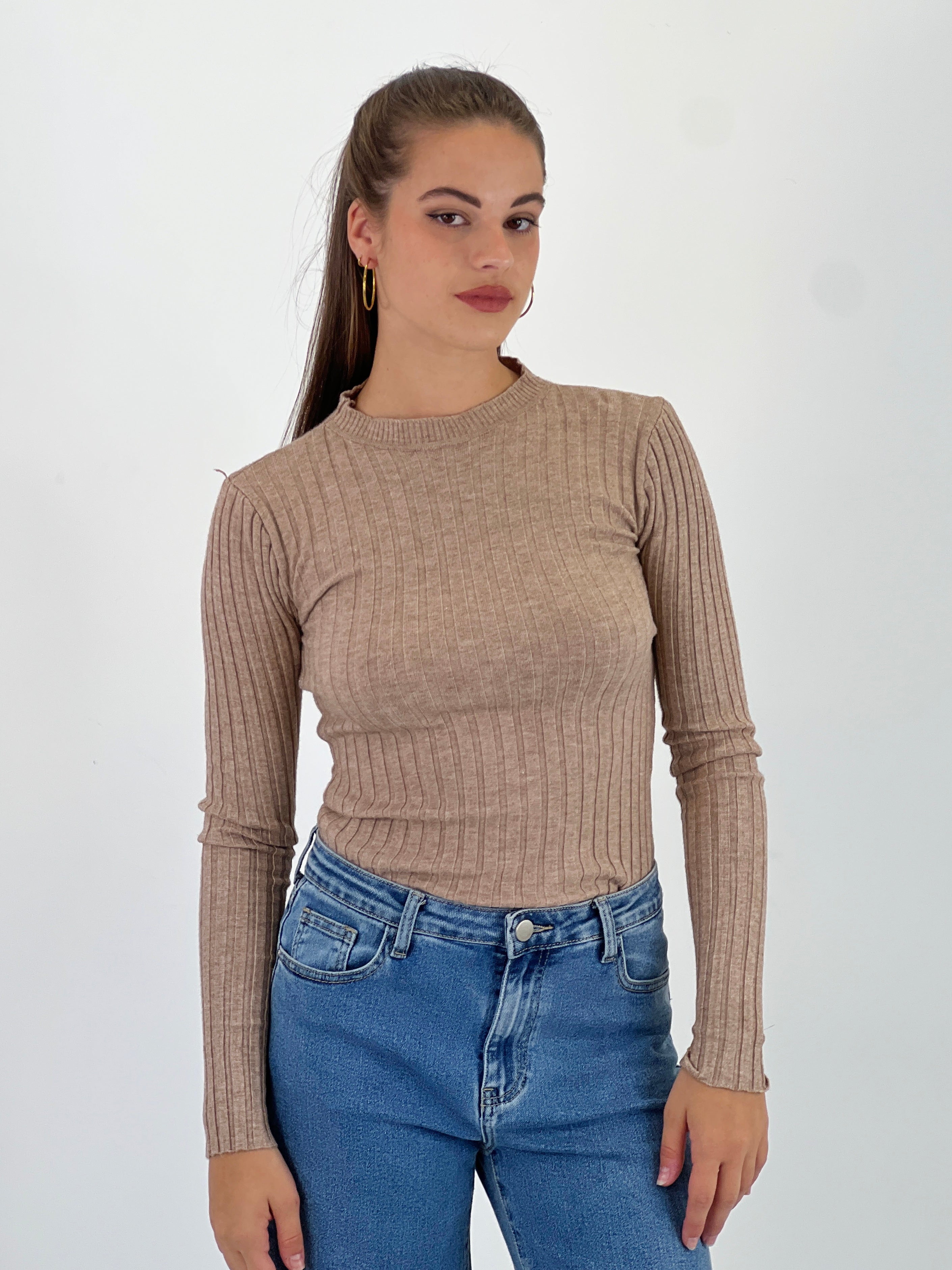 Jersey canalé cuello redondo - Zebra&Maduixa®