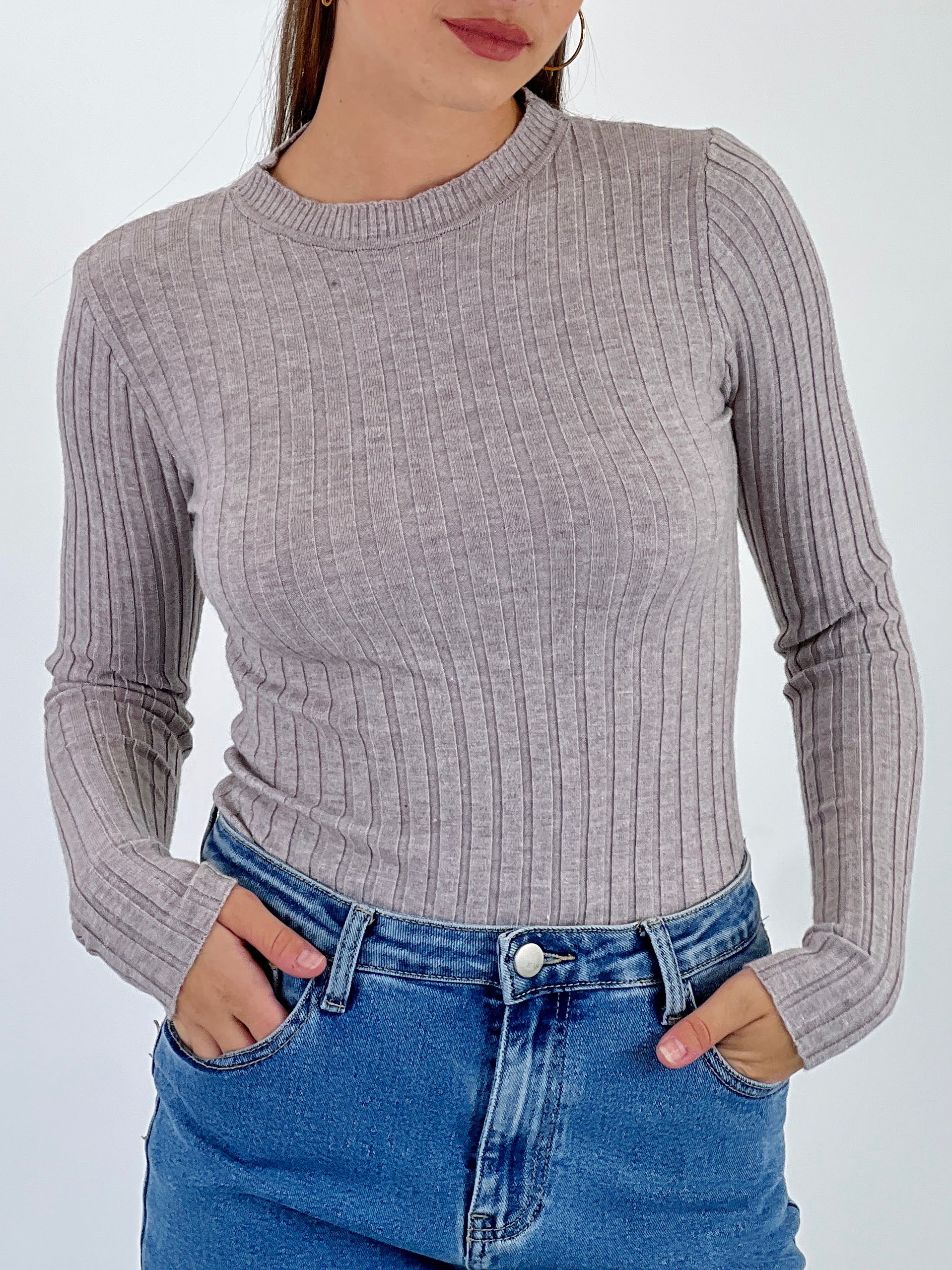 Jersey canalé cuello redondo - Zebra&Maduixa®