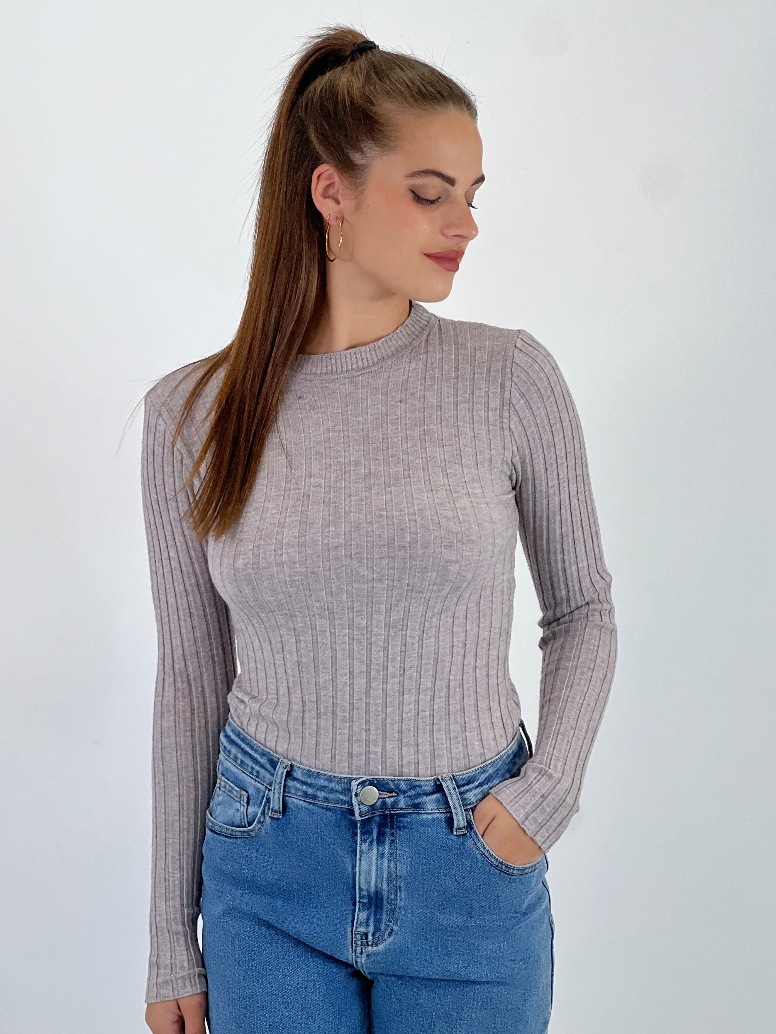 Jersey canalé cuello redondo - Zebra&Maduixa®