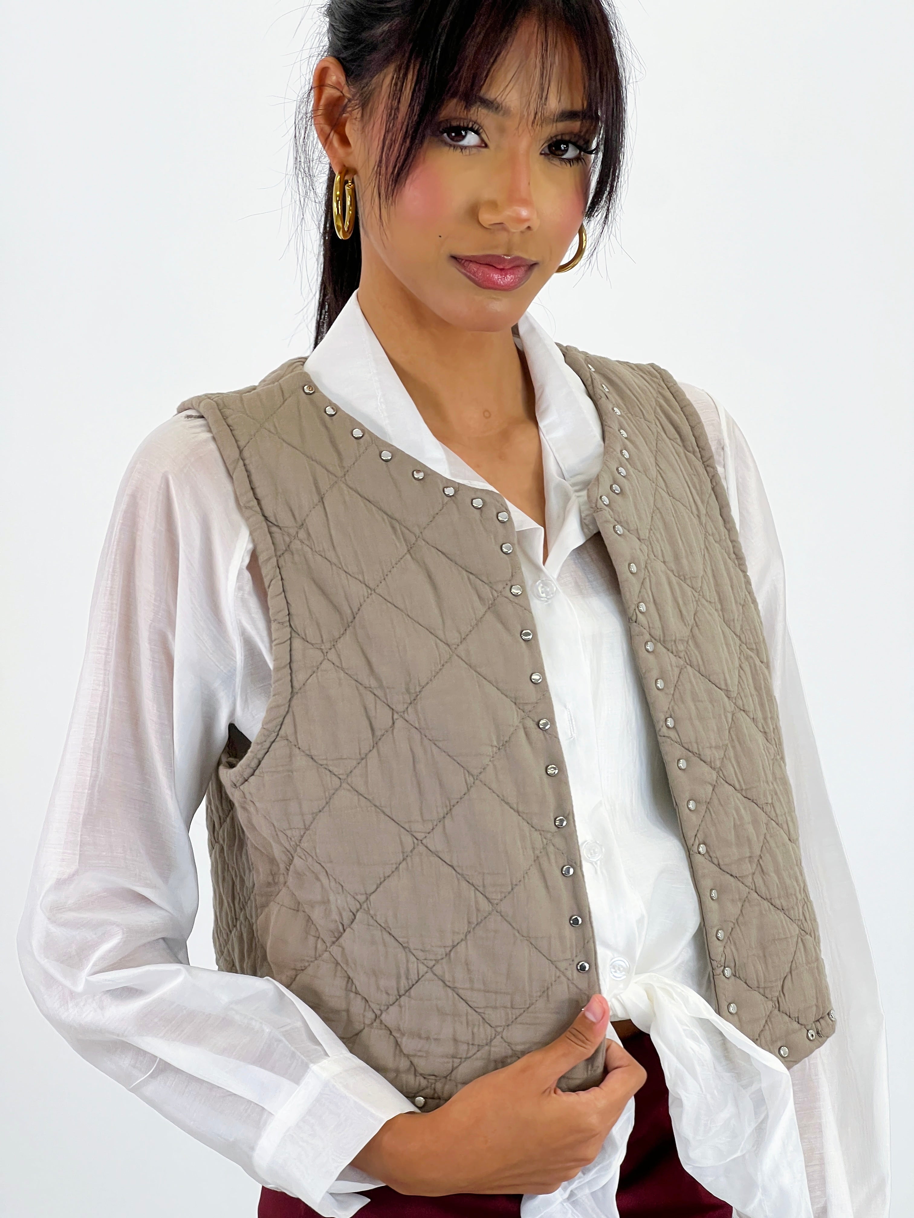 Chaleco padding tachas - Zebra&Maduixa®