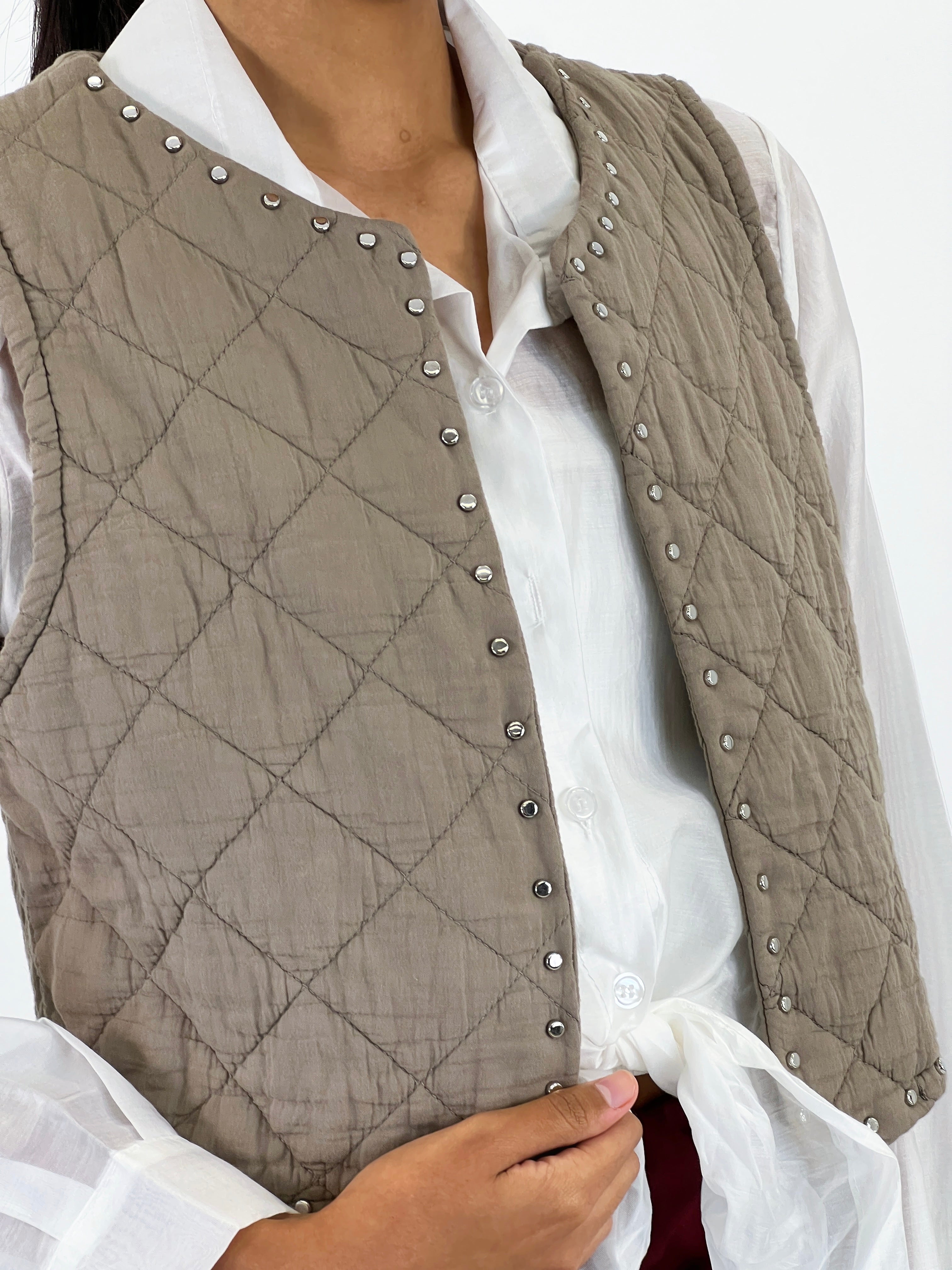 Chaleco padding tachas - Zebra&Maduixa®