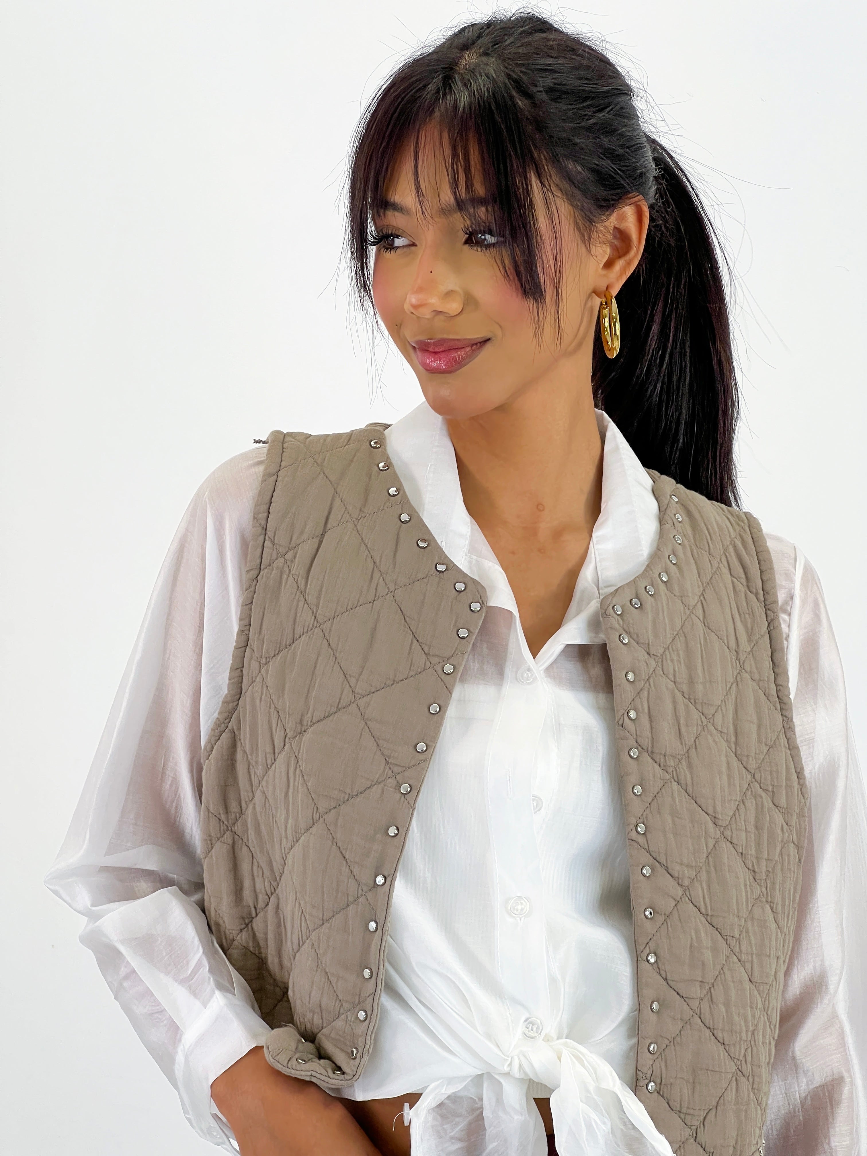 Chaleco padding tachas - Zebra&Maduixa®