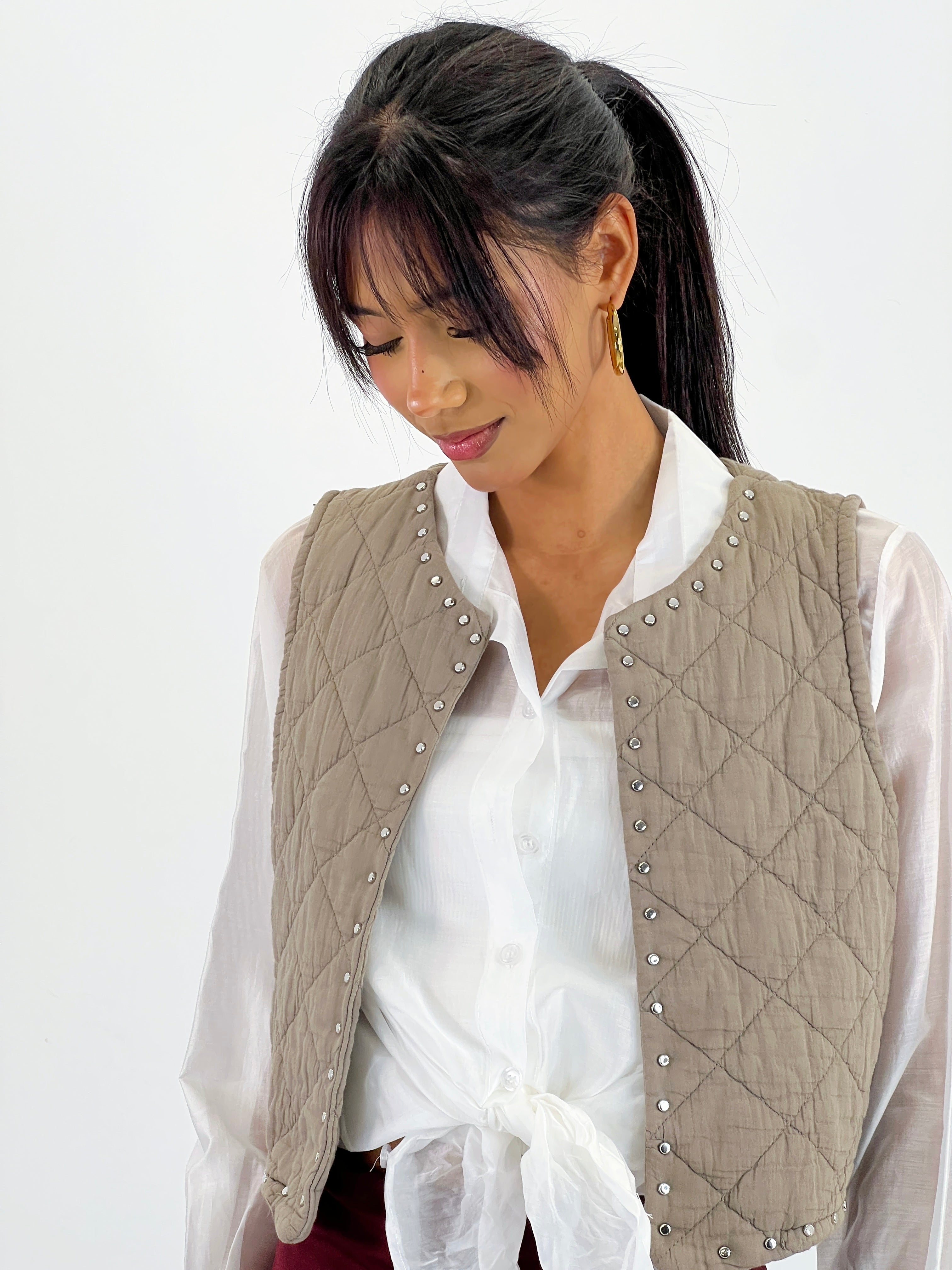 Chaleco padding tachas - Zebra&Maduixa®