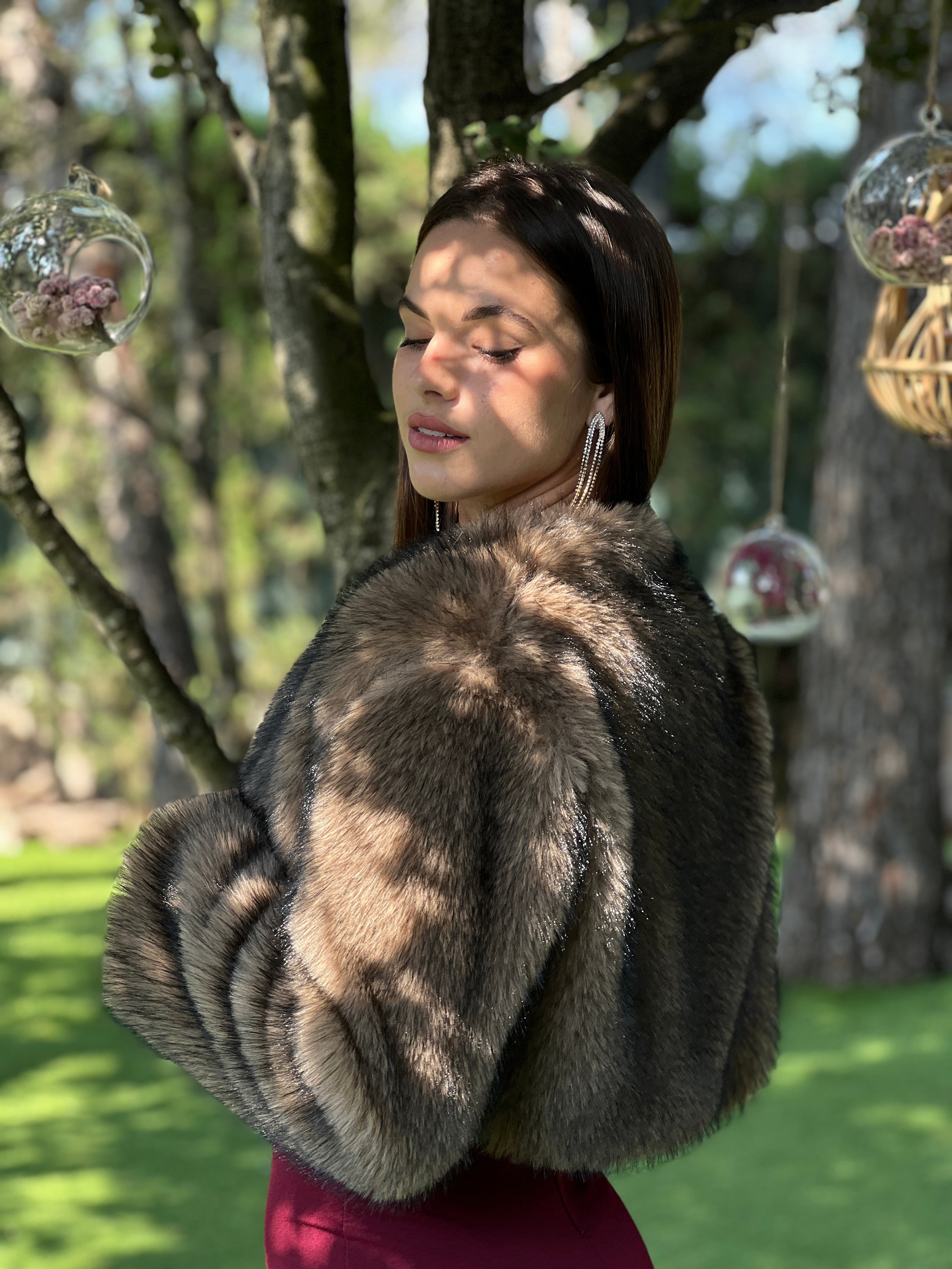 Chaqueta bolero pelo