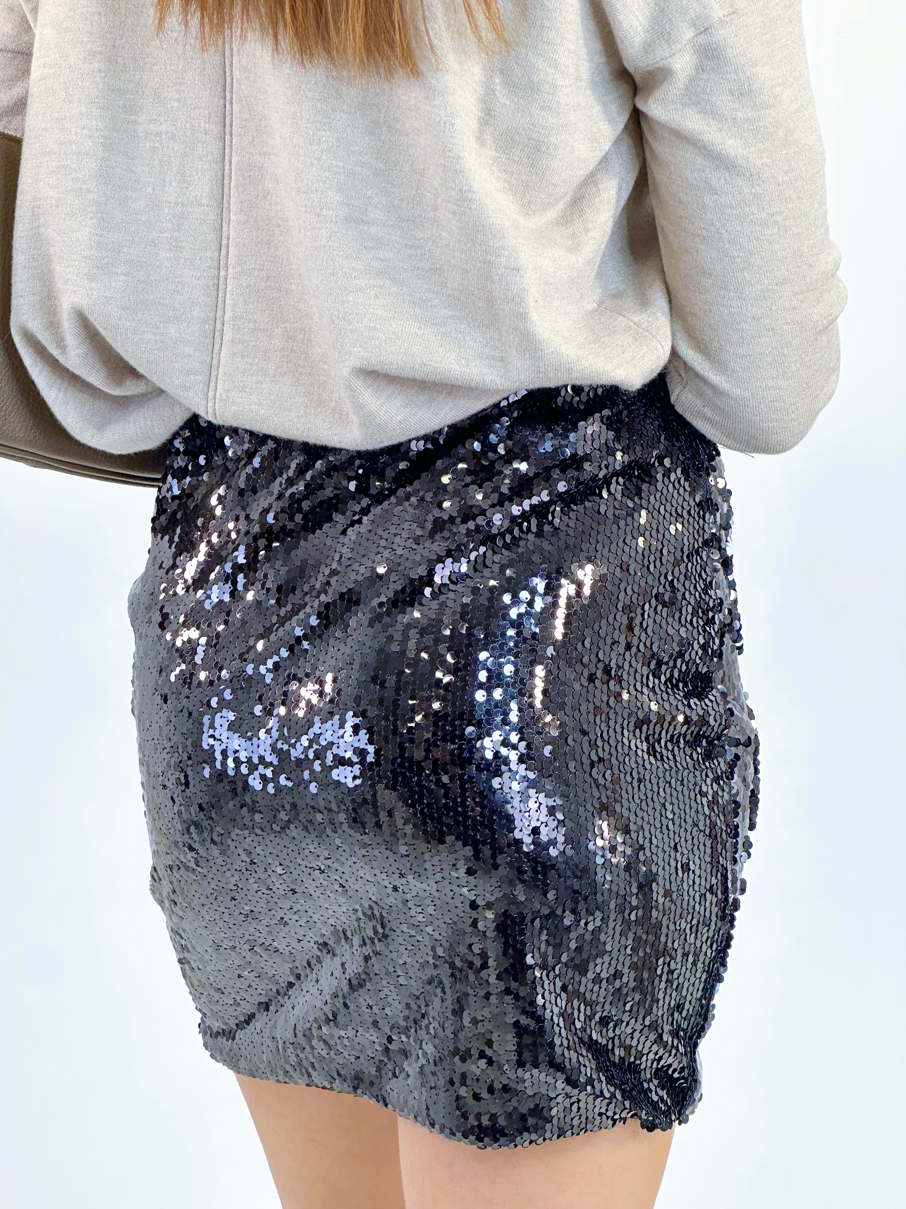 Mini sequin skirt