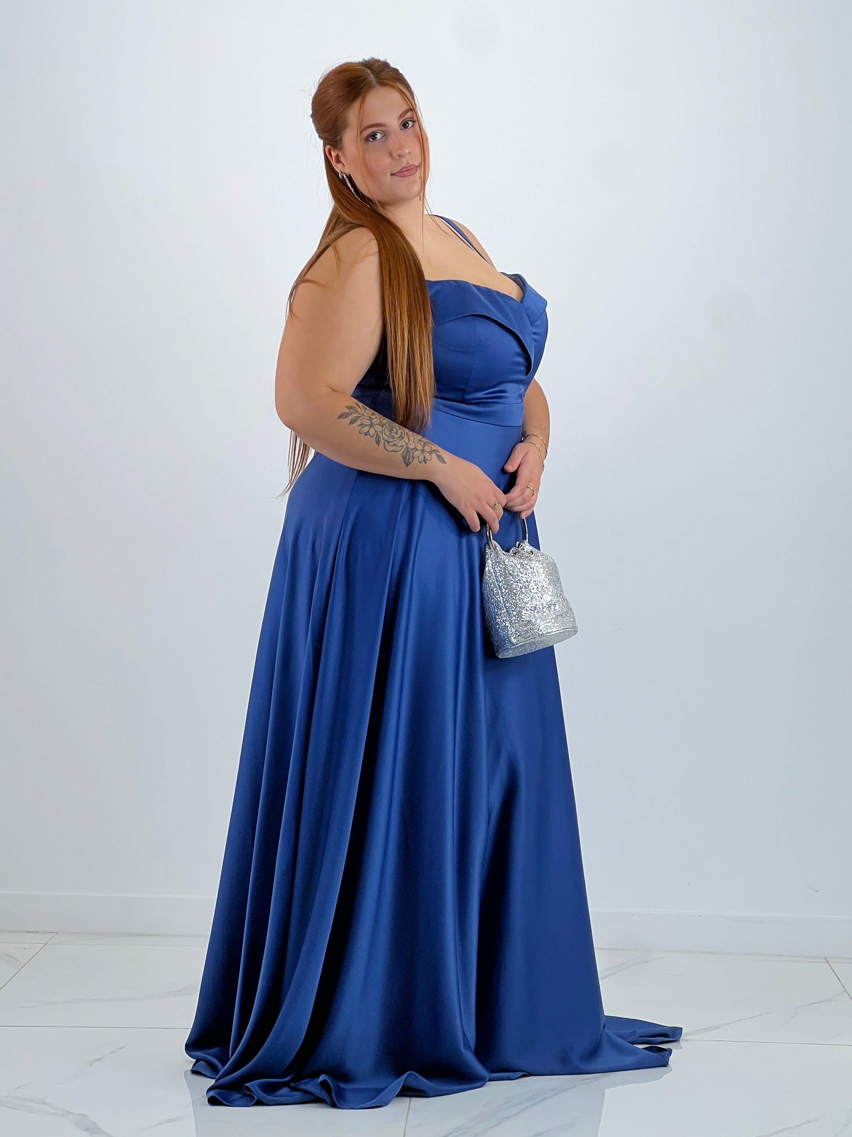 Vestido satinado Lua