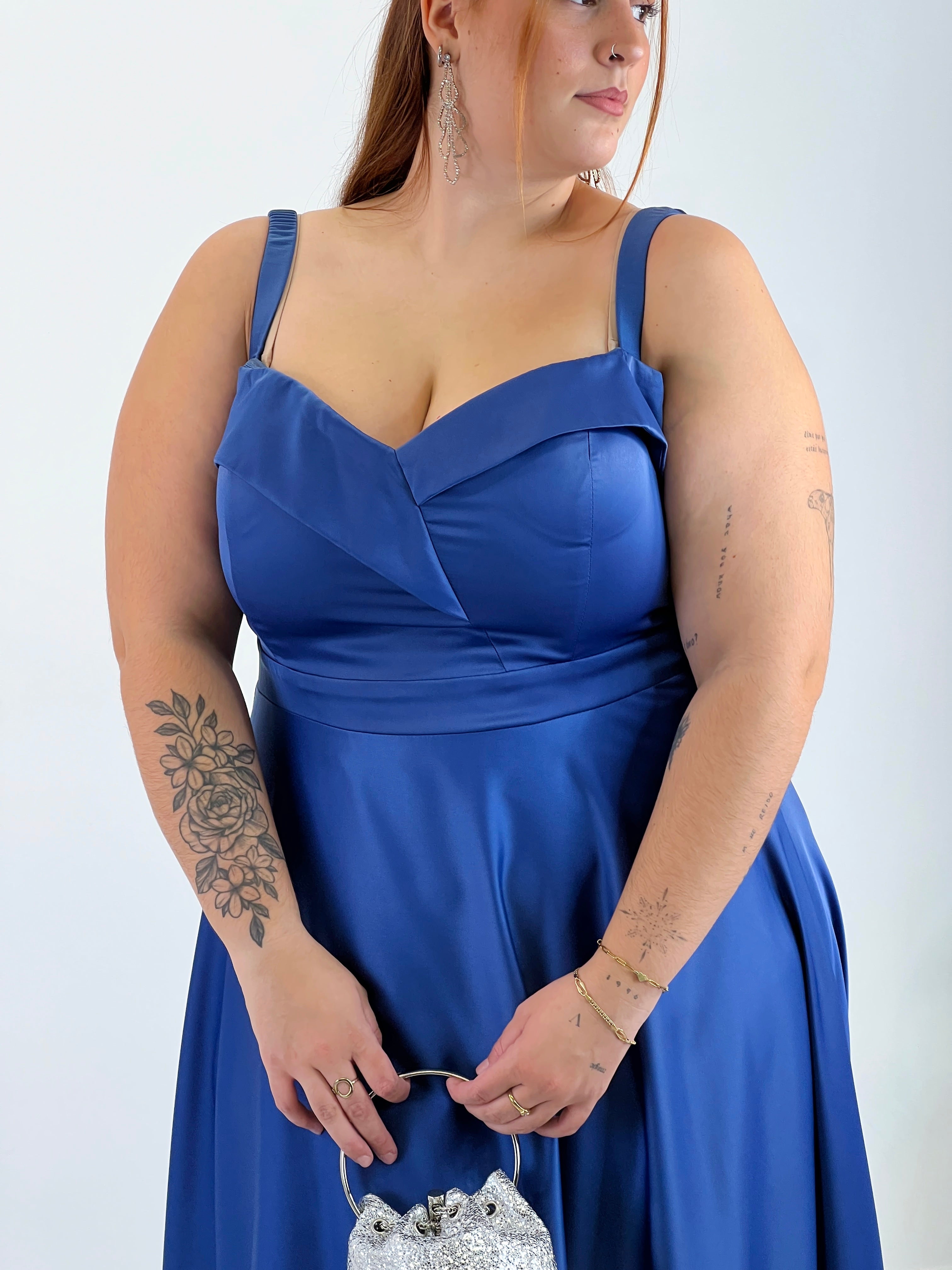 Vestido satinado Lua