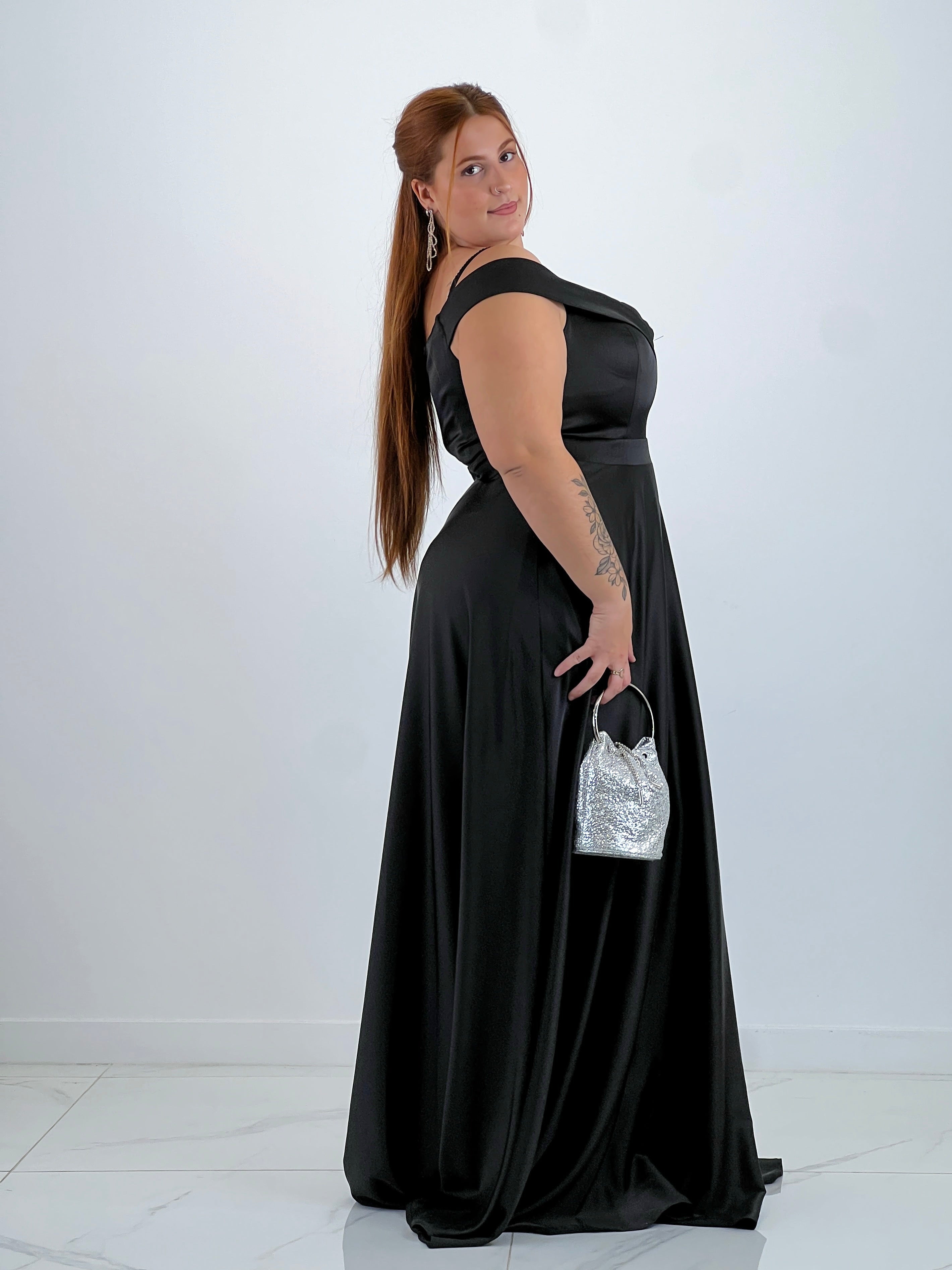 Vestido satinado Lua