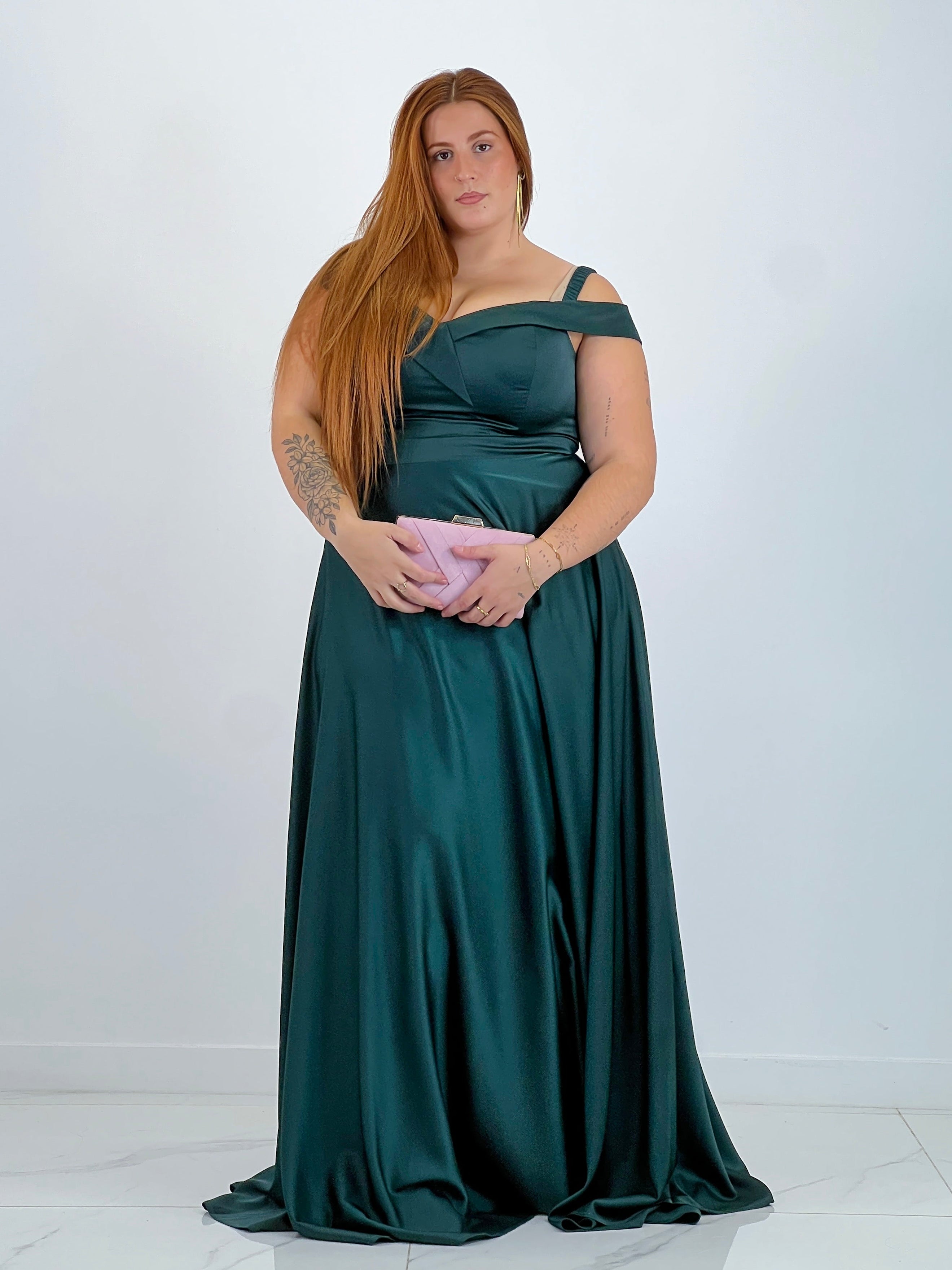 Vestido satinado Lua