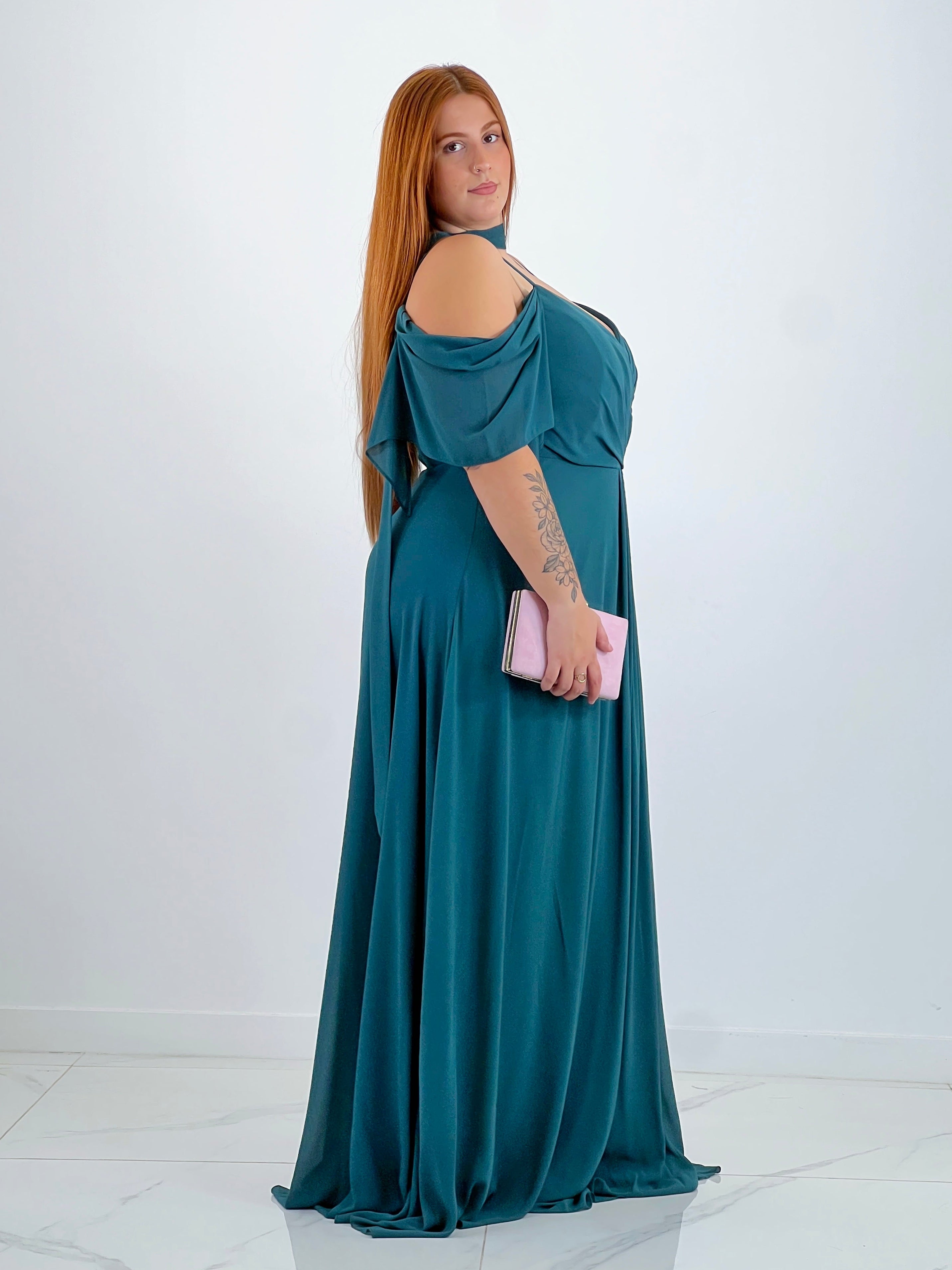 Vestido manga caída Elia