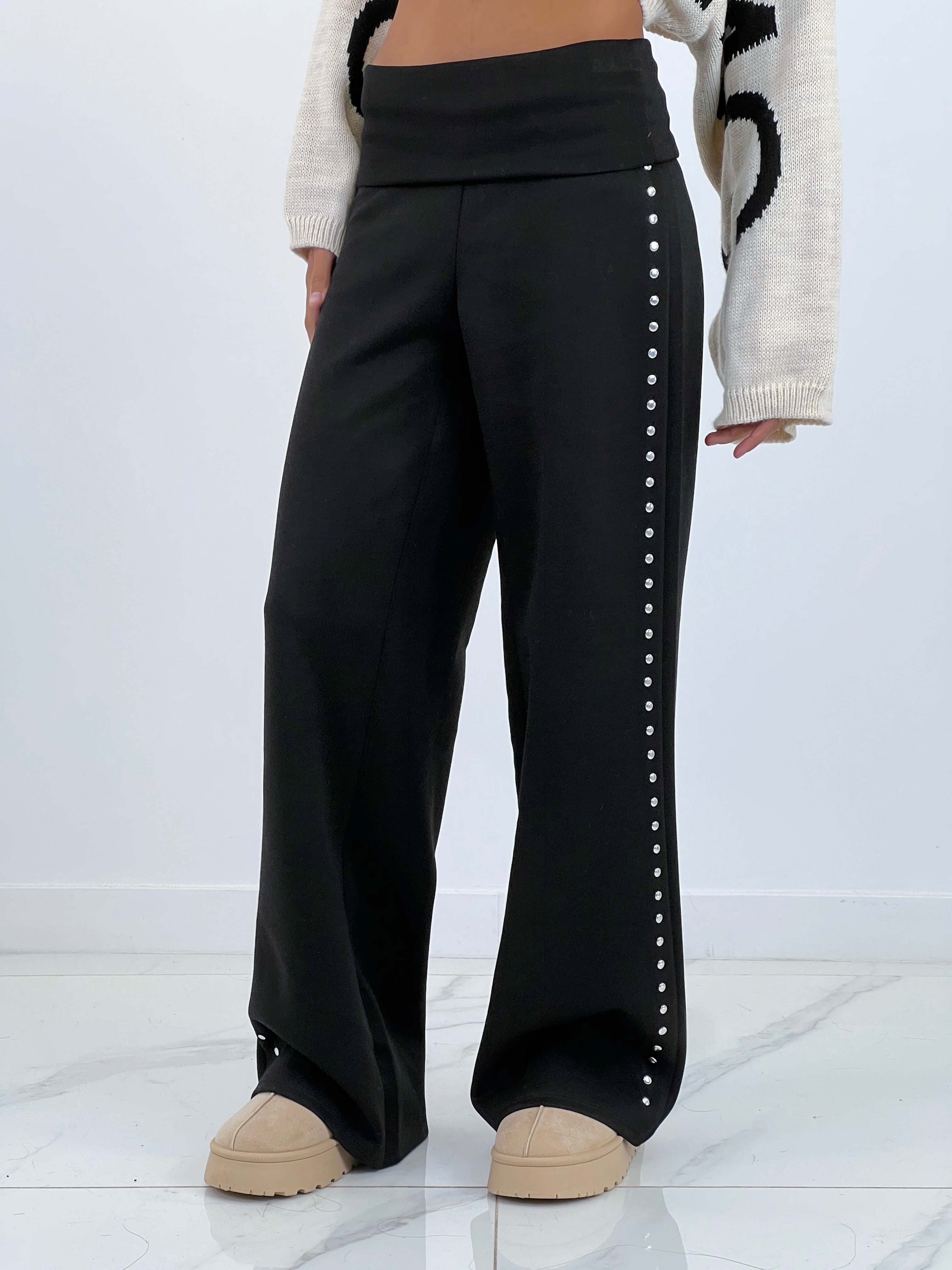 Pantalón tachuelas cintura vuelta - Zebra&Maduixa®