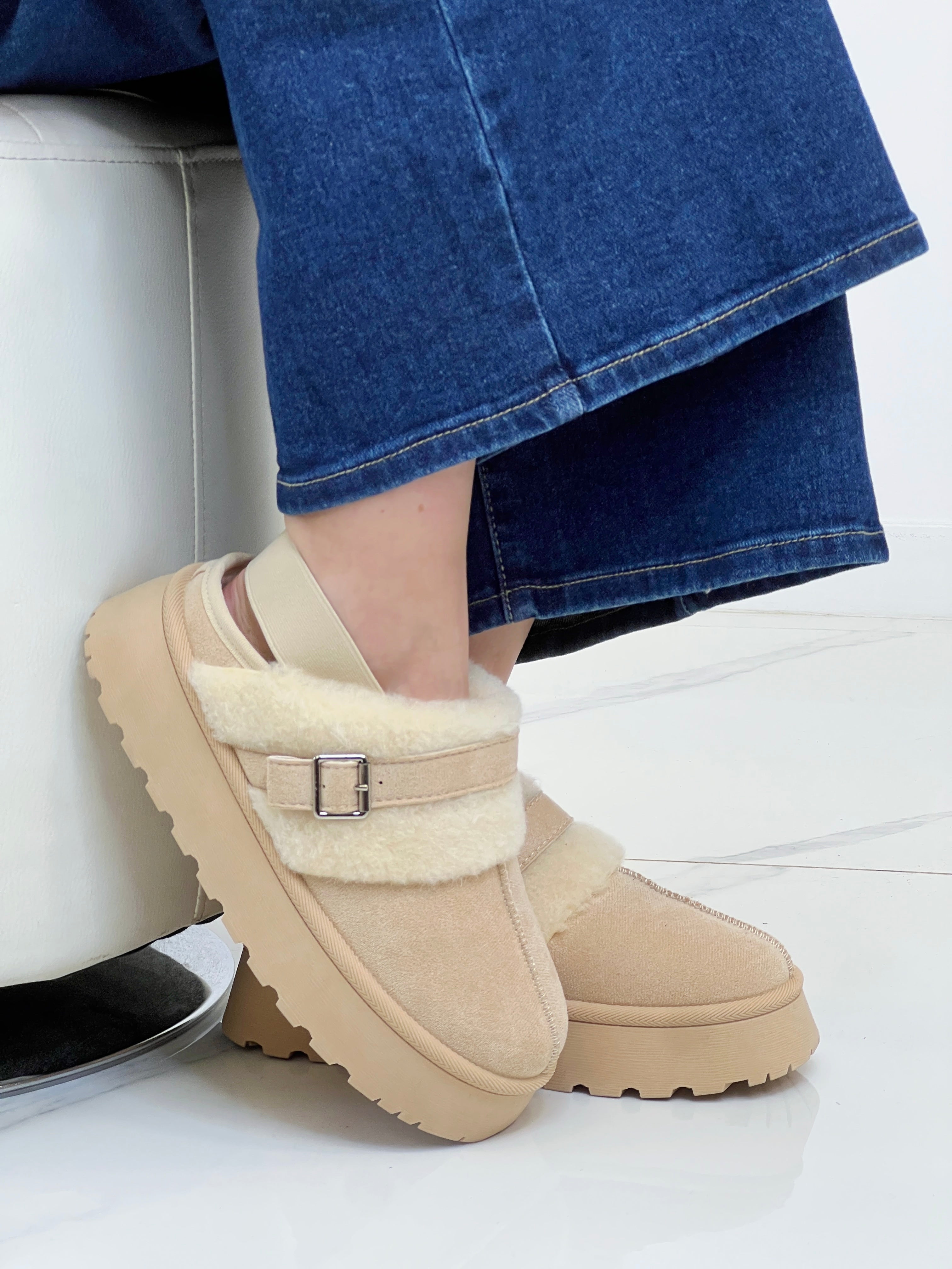 Zueco plataforma borreguito - Zebra&Maduixa®