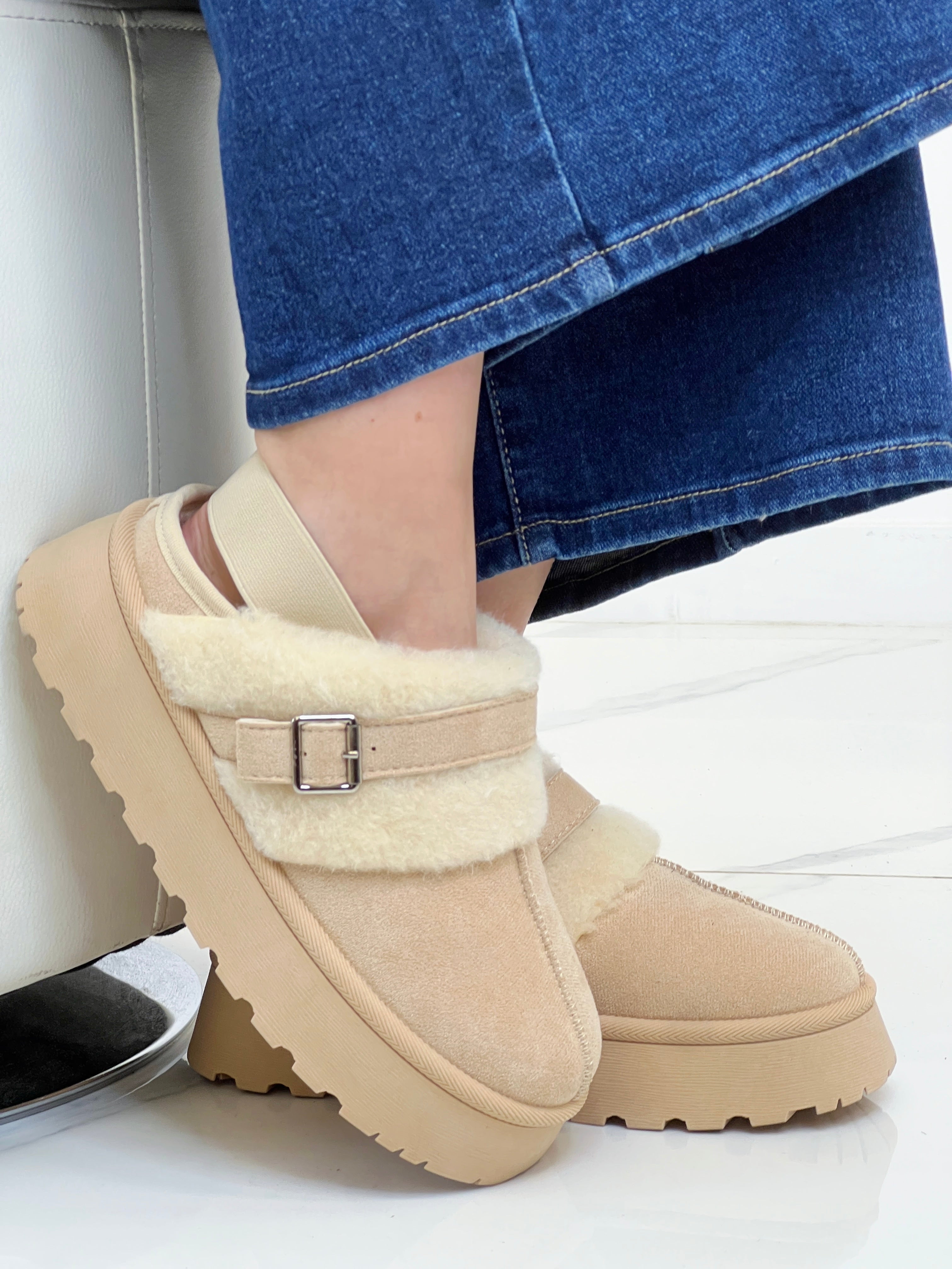 Zueco plataforma borreguito - Zebra&Maduixa®