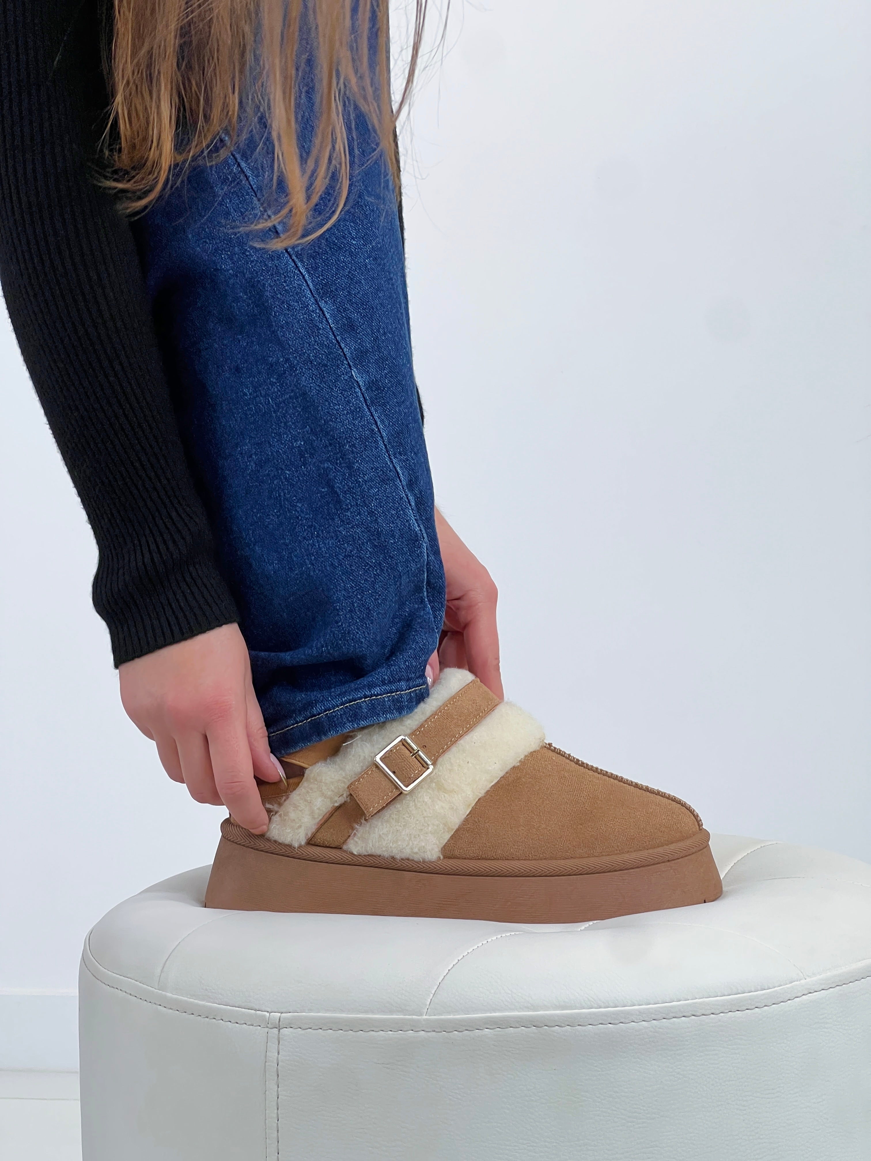 Zueco plataforma borreguito - Zebra&Maduixa®